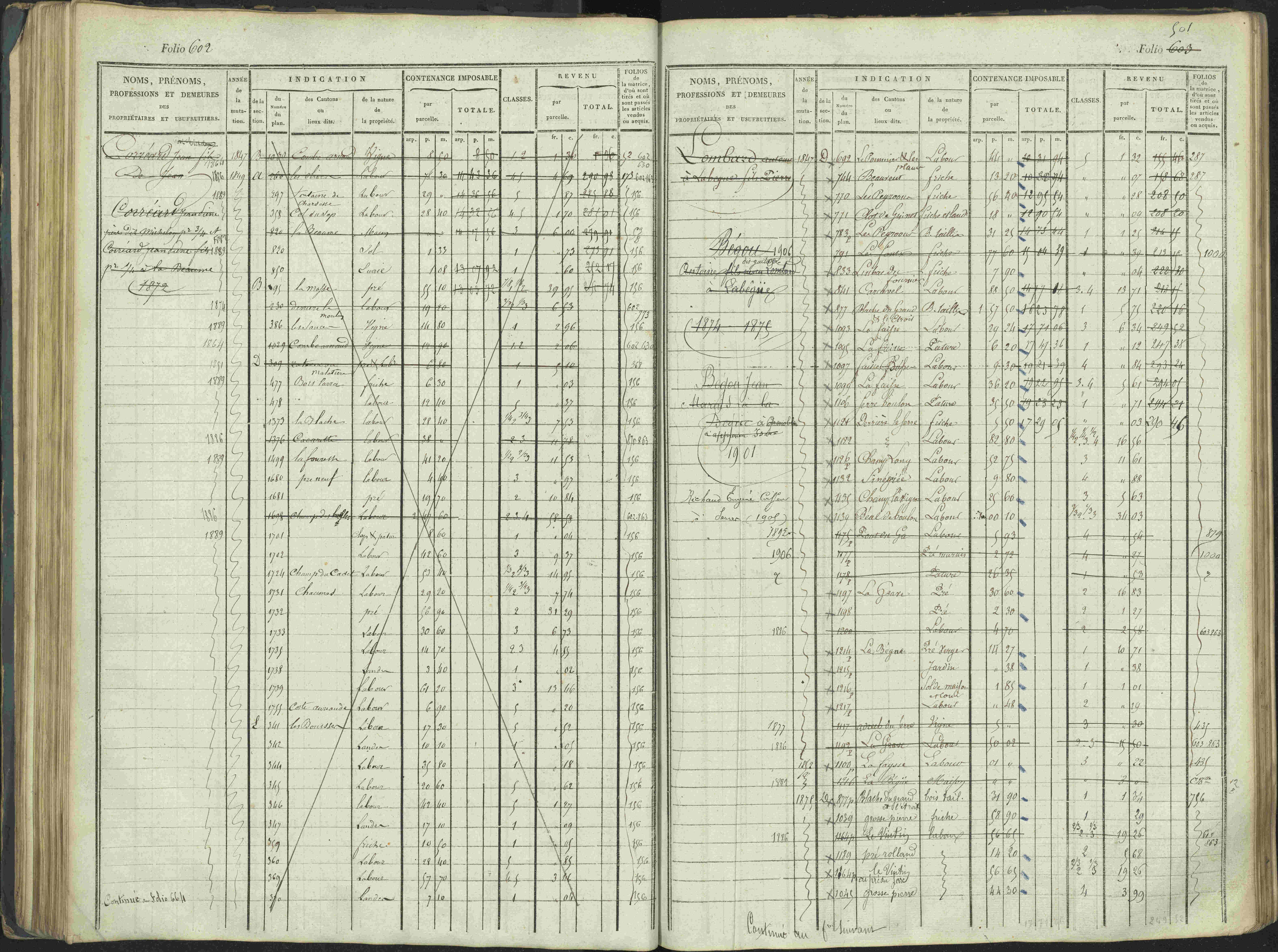 La Beaume - 3 P 253/1 - 3 P 253/1 - Matrice, folios 481-960.