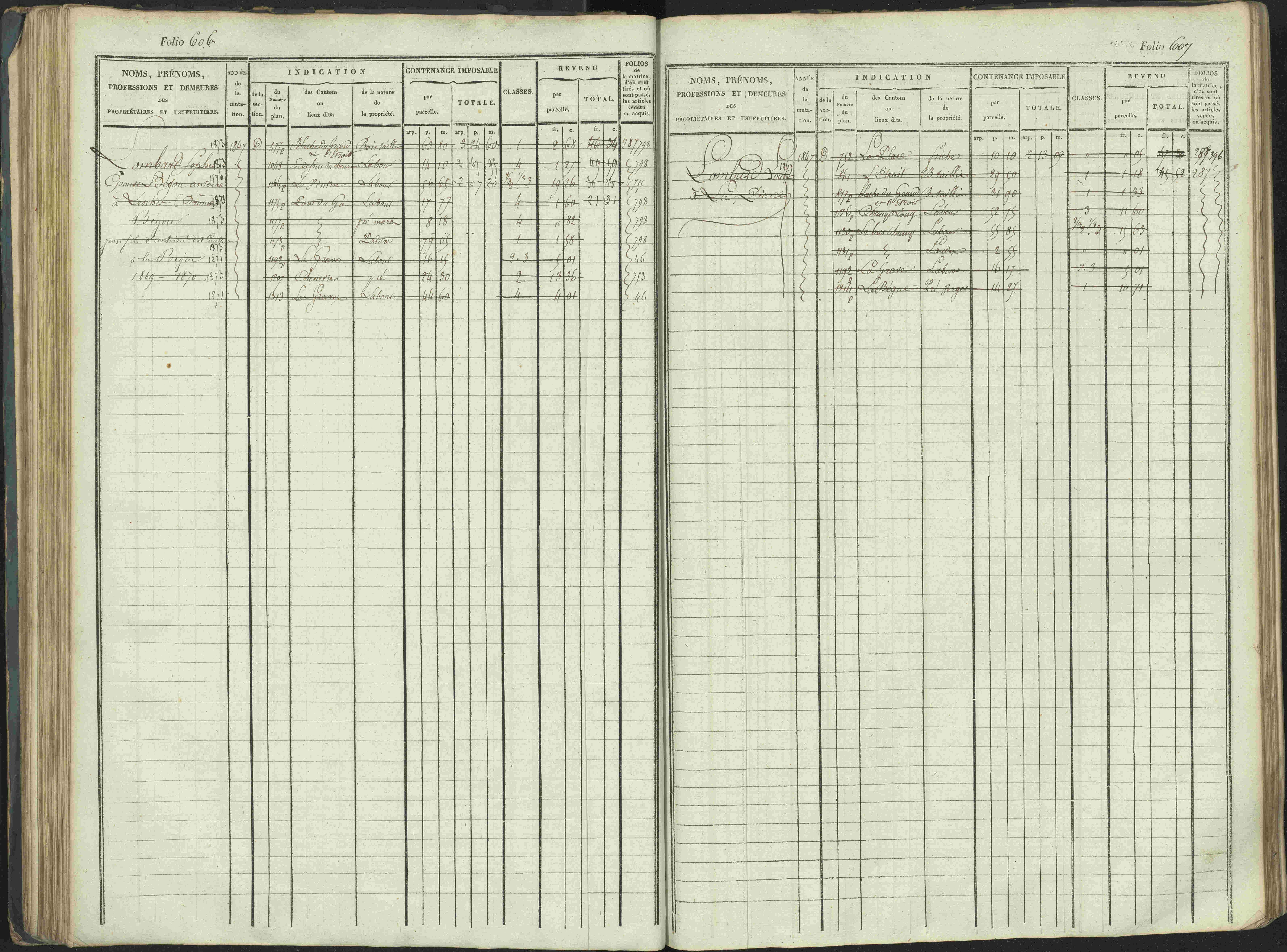 La Beaume - 3 P 253/1 - 3 P 253/1 - Matrice, folios 481-960.
