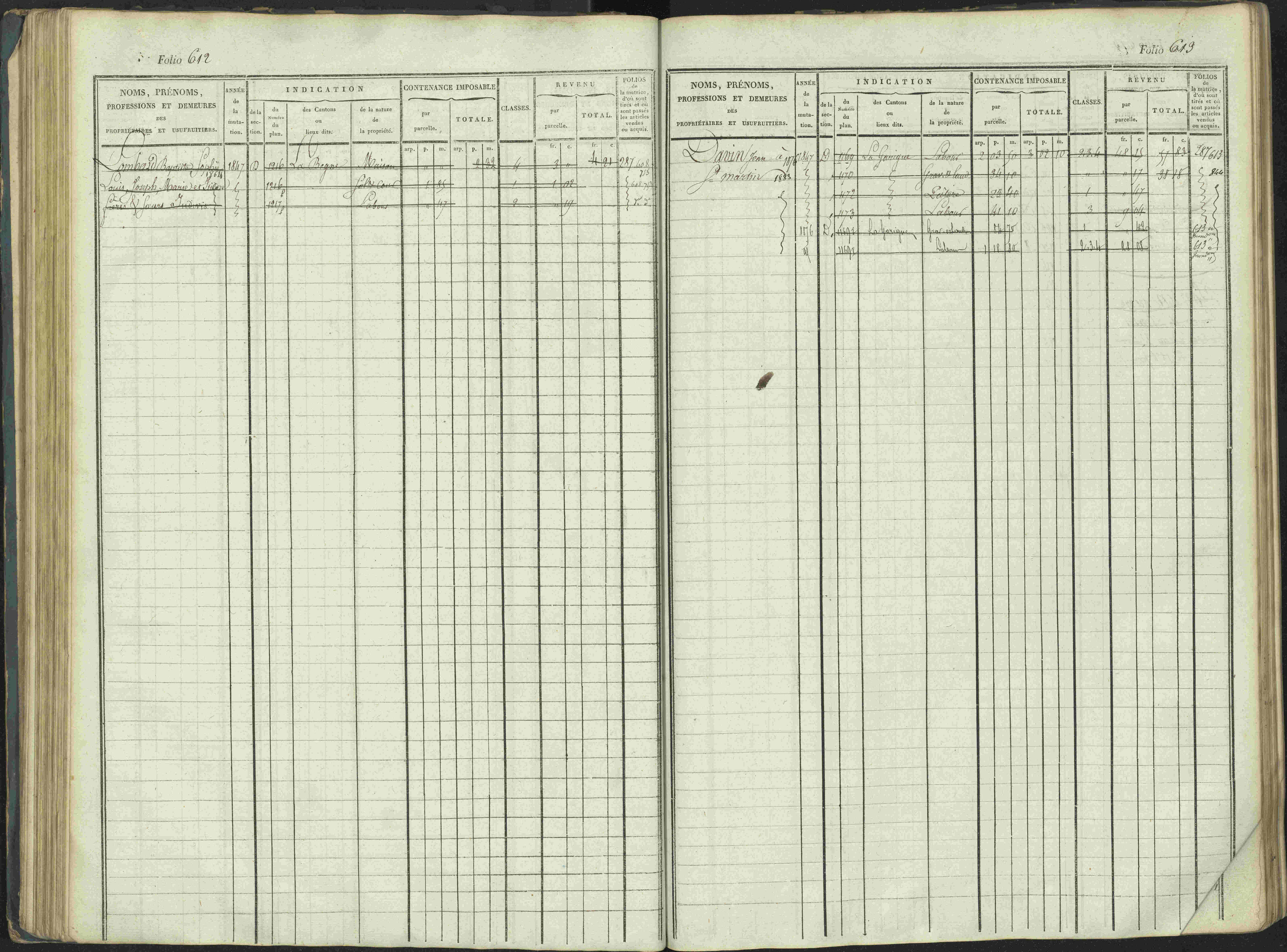 La Beaume - 3 P 253/1 - 3 P 253/1 - Matrice, folios 481-960.