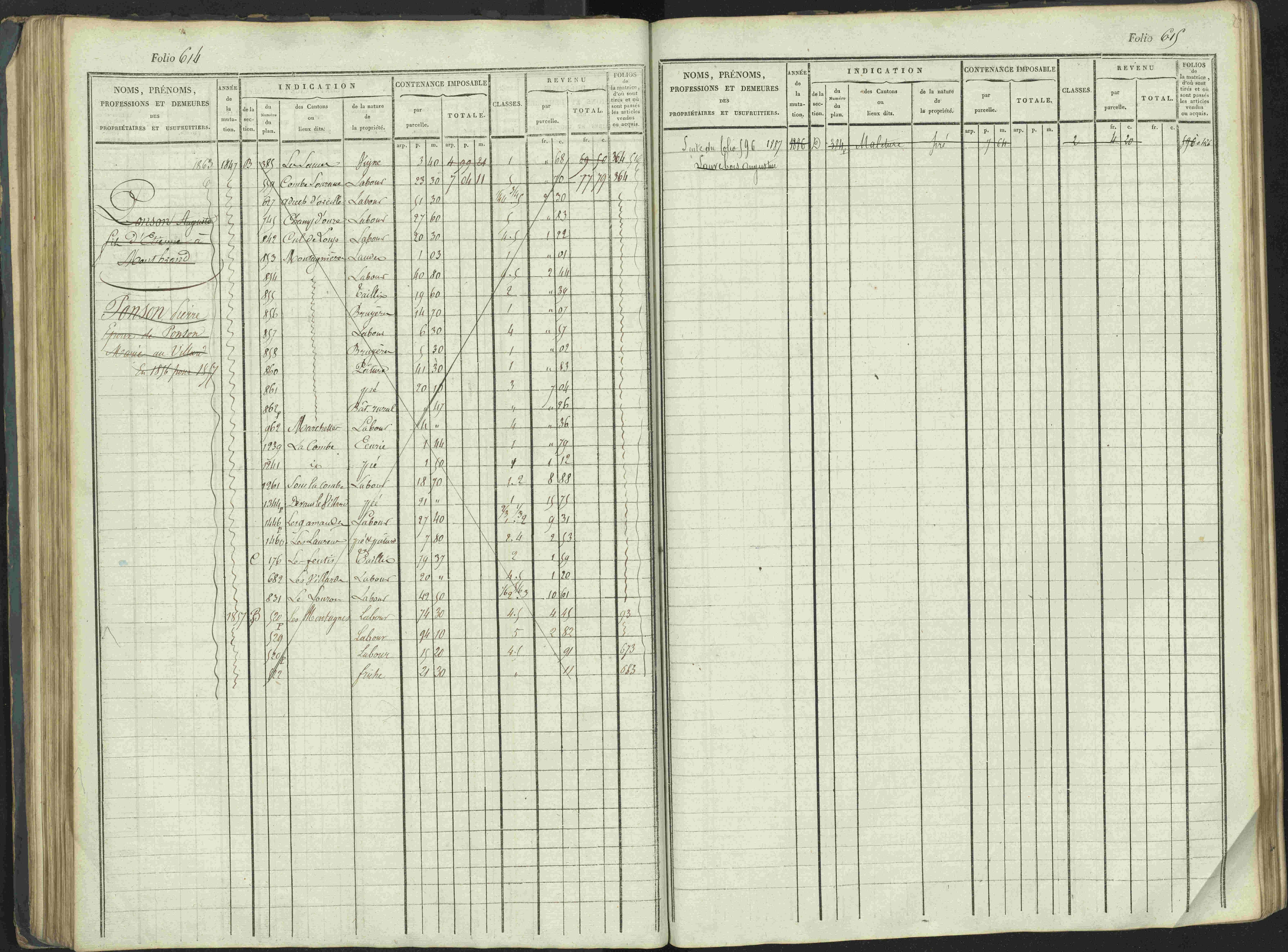 La Beaume - 3 P 253/1 - 3 P 253/1 - Matrice, folios 481-960.