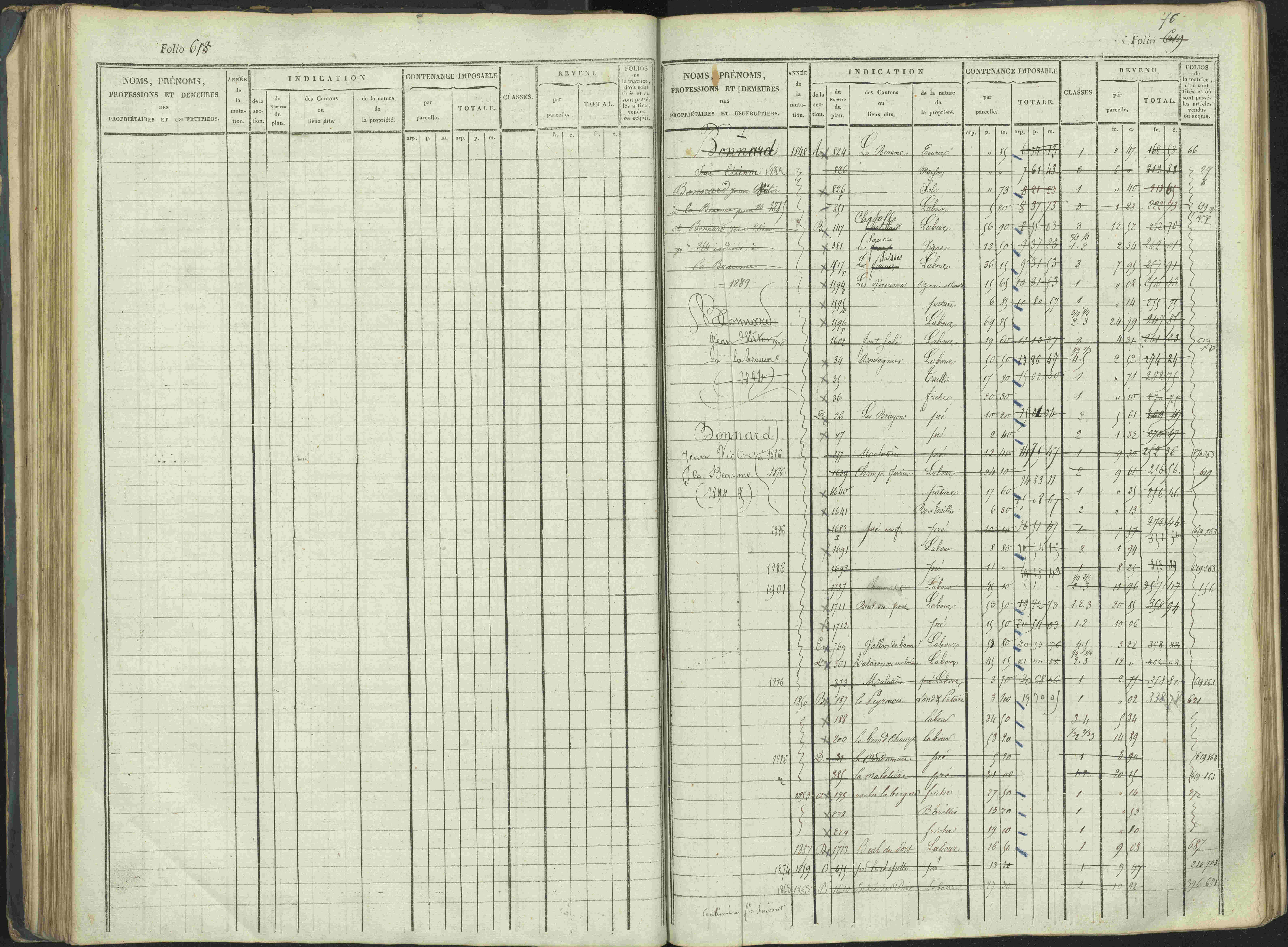 La Beaume - 3 P 253/1 - 3 P 253/1 - Matrice, folios 481-960.