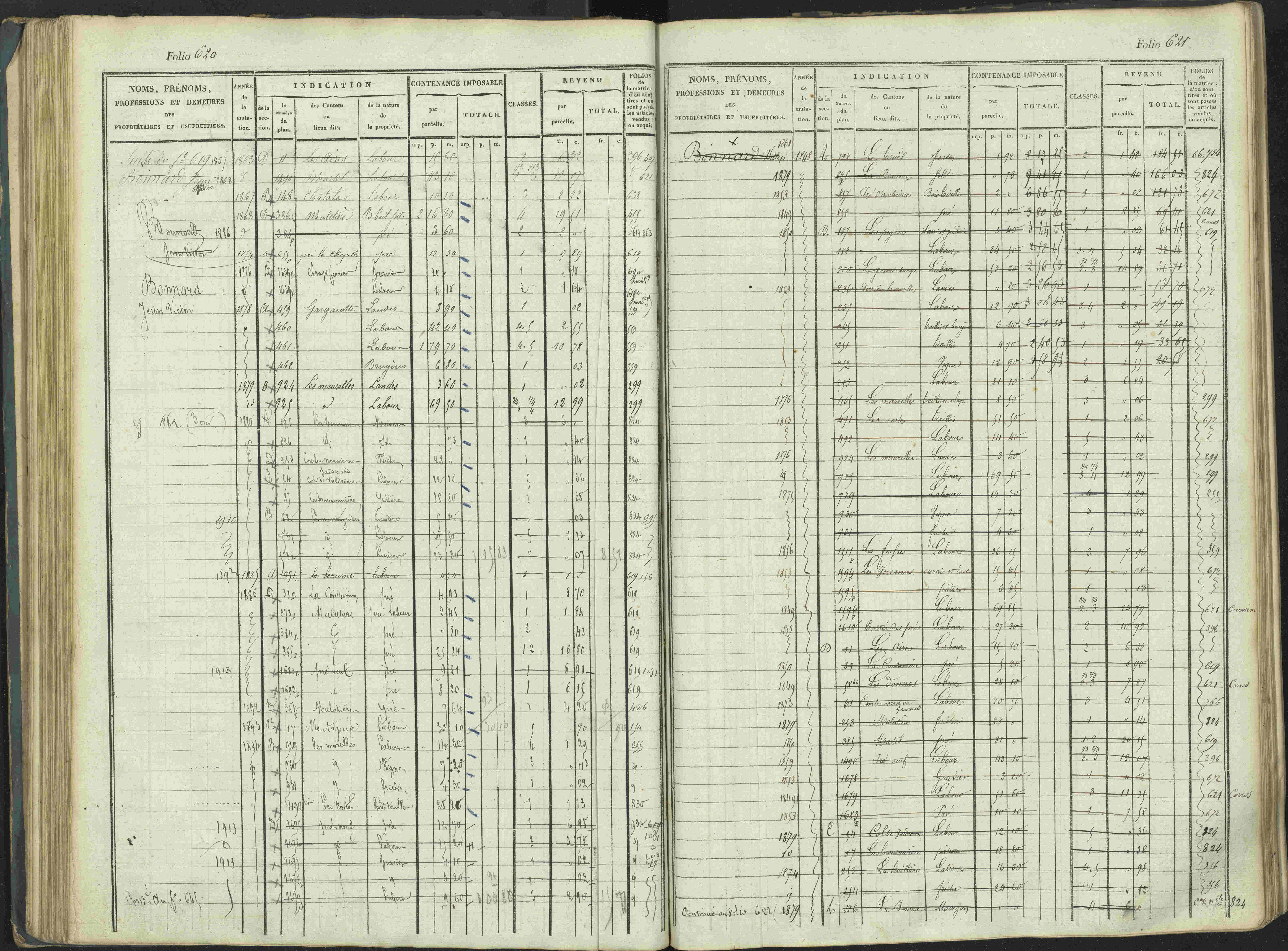 La Beaume - 3 P 253/1 - 3 P 253/1 - Matrice, folios 481-960.