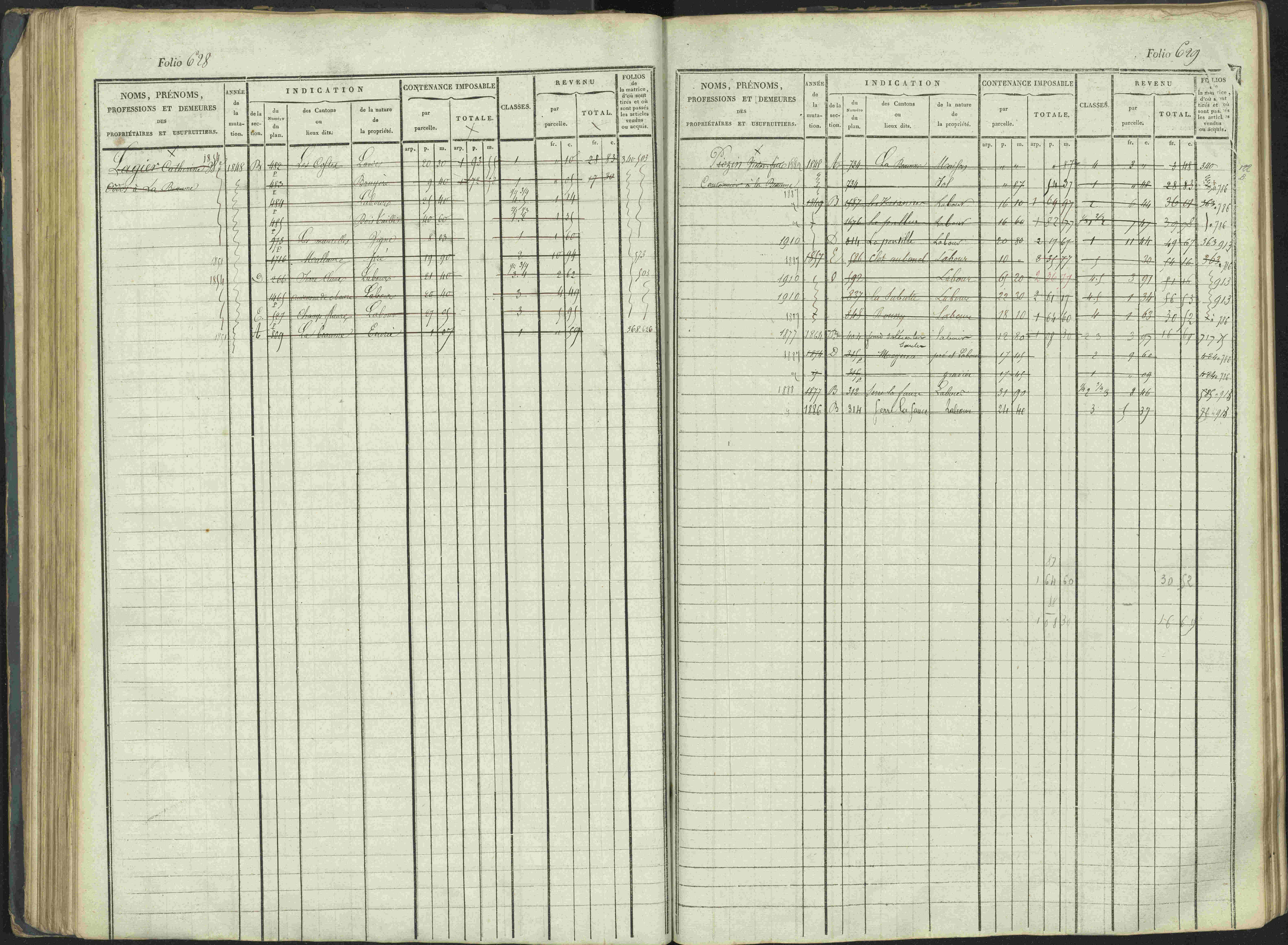 La Beaume - 3 P 253/1 - 3 P 253/1 - Matrice, folios 481-960.