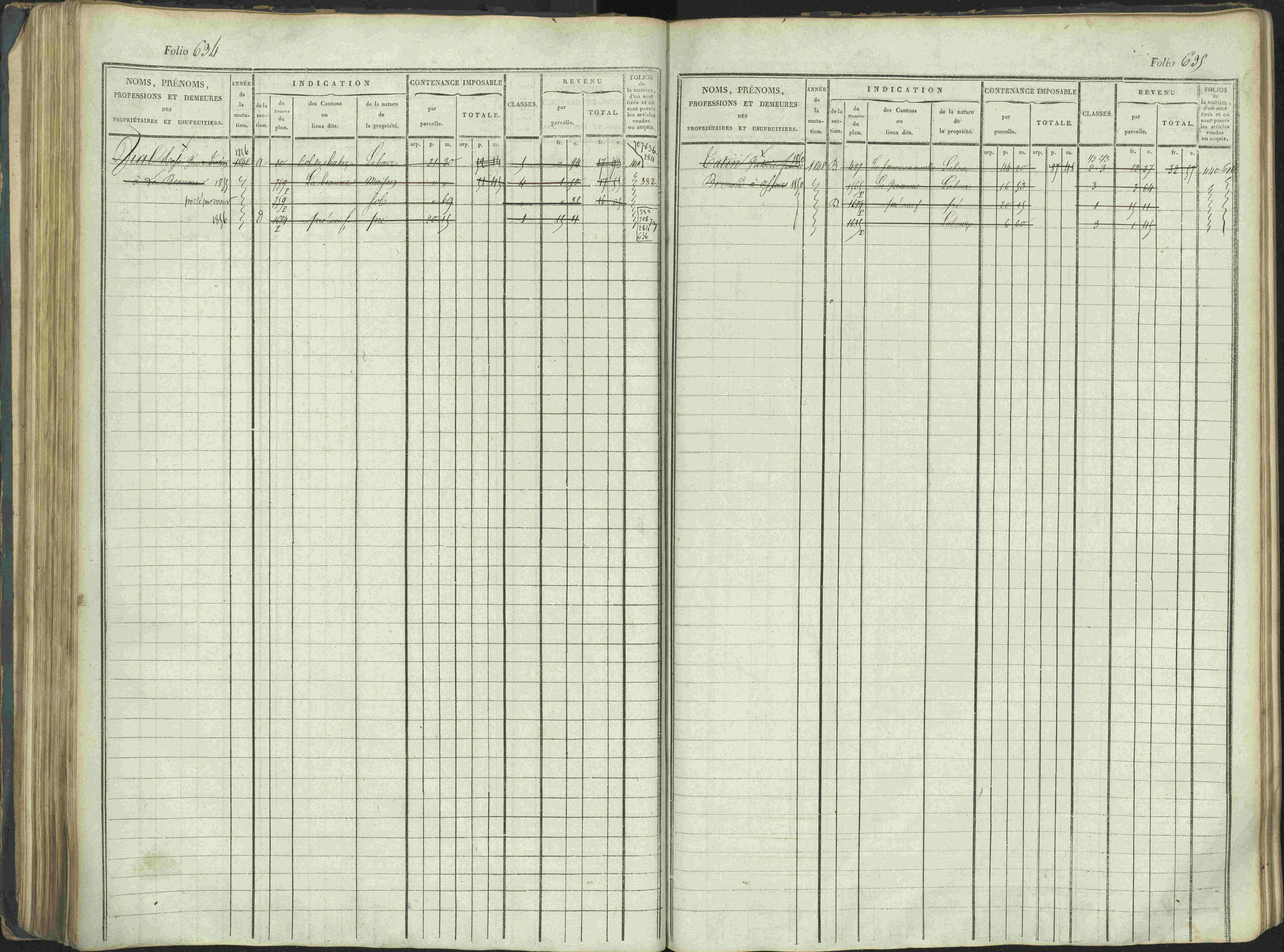 La Beaume - 3 P 253/1 - 3 P 253/1 - Matrice, folios 481-960.