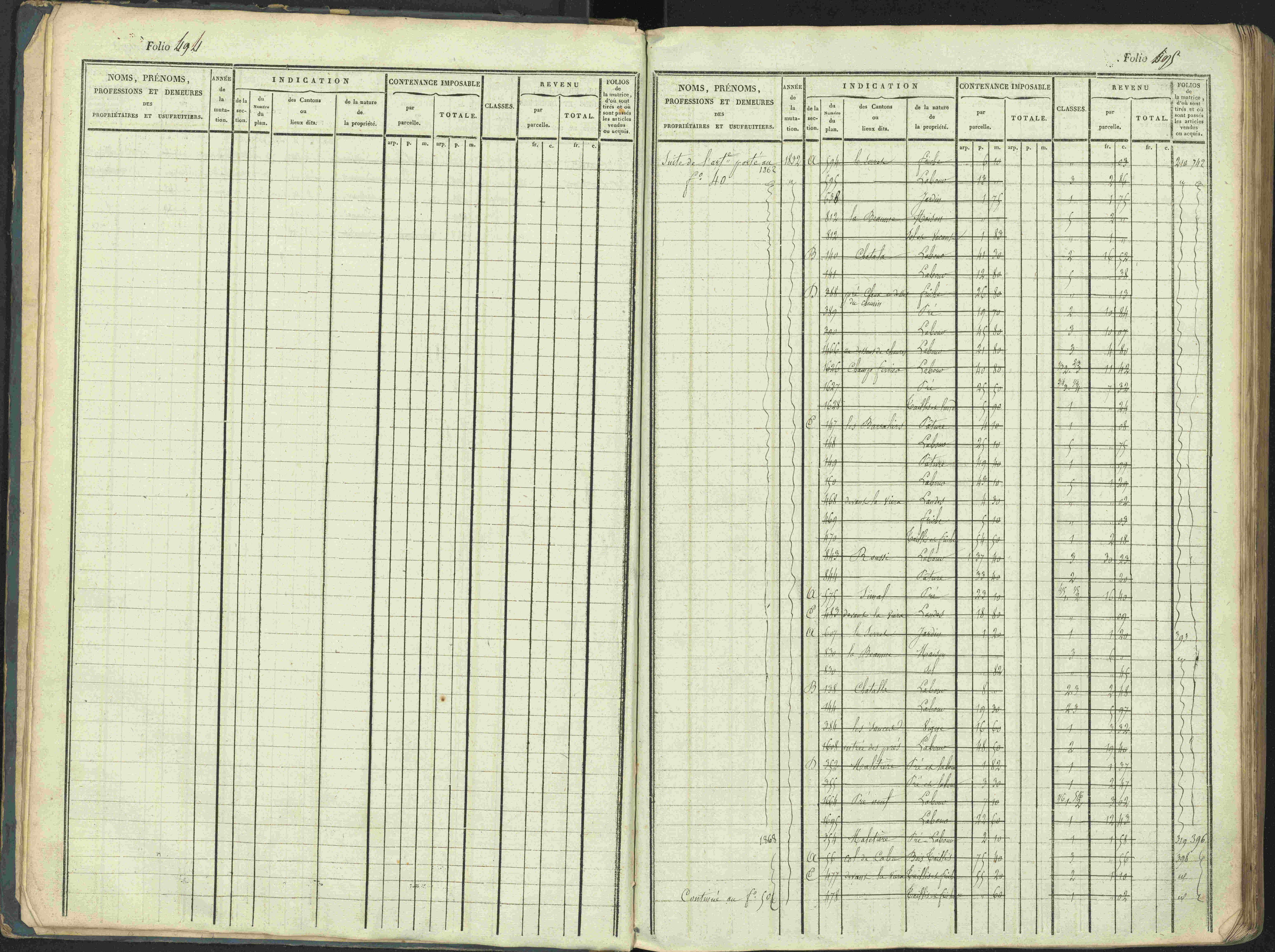 La Beaume - 3 P 253/1 - 3 P 253/1 - Matrice, folios 481-960.