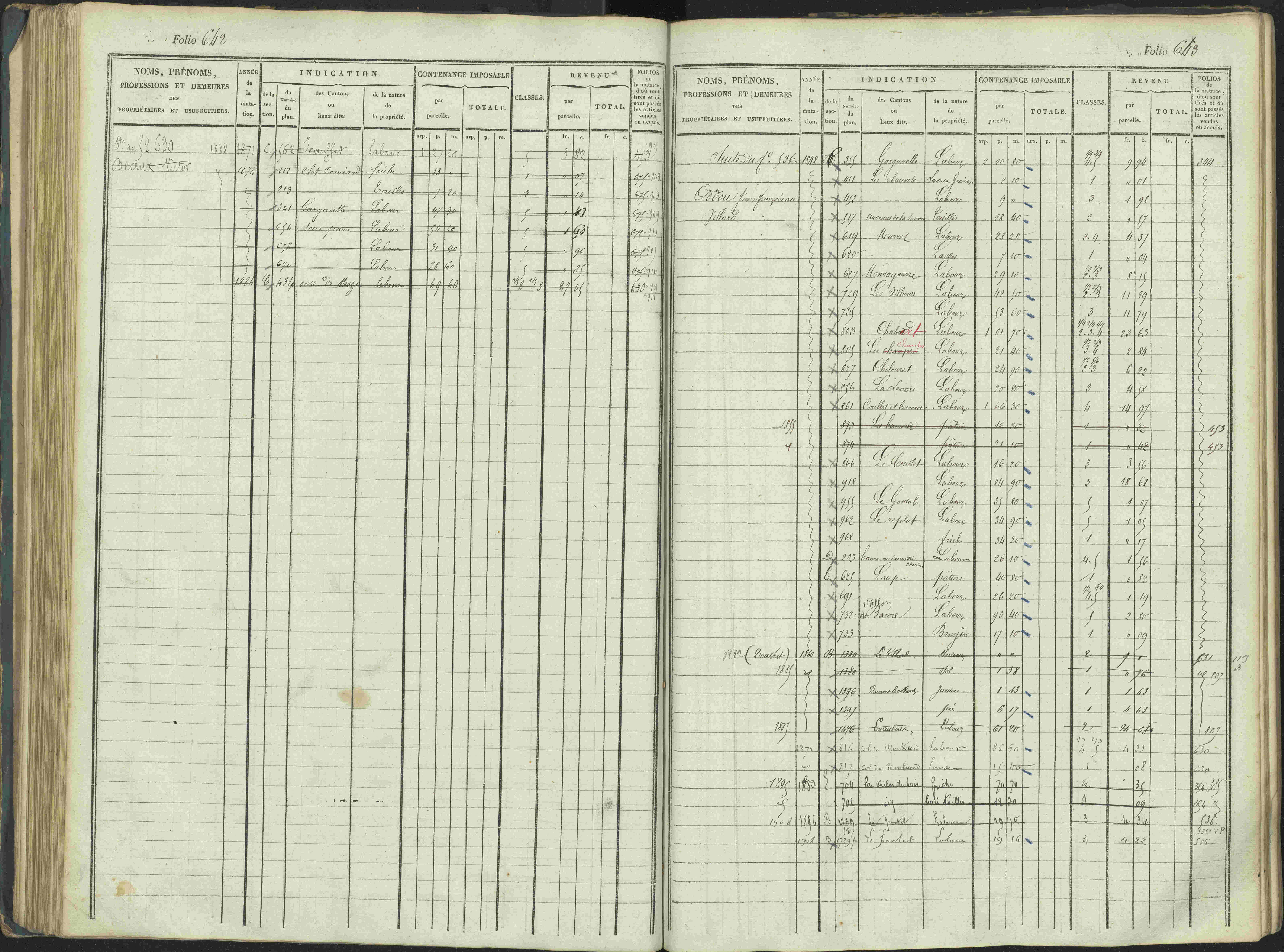 La Beaume - 3 P 253/1 - 3 P 253/1 - Matrice, folios 481-960.