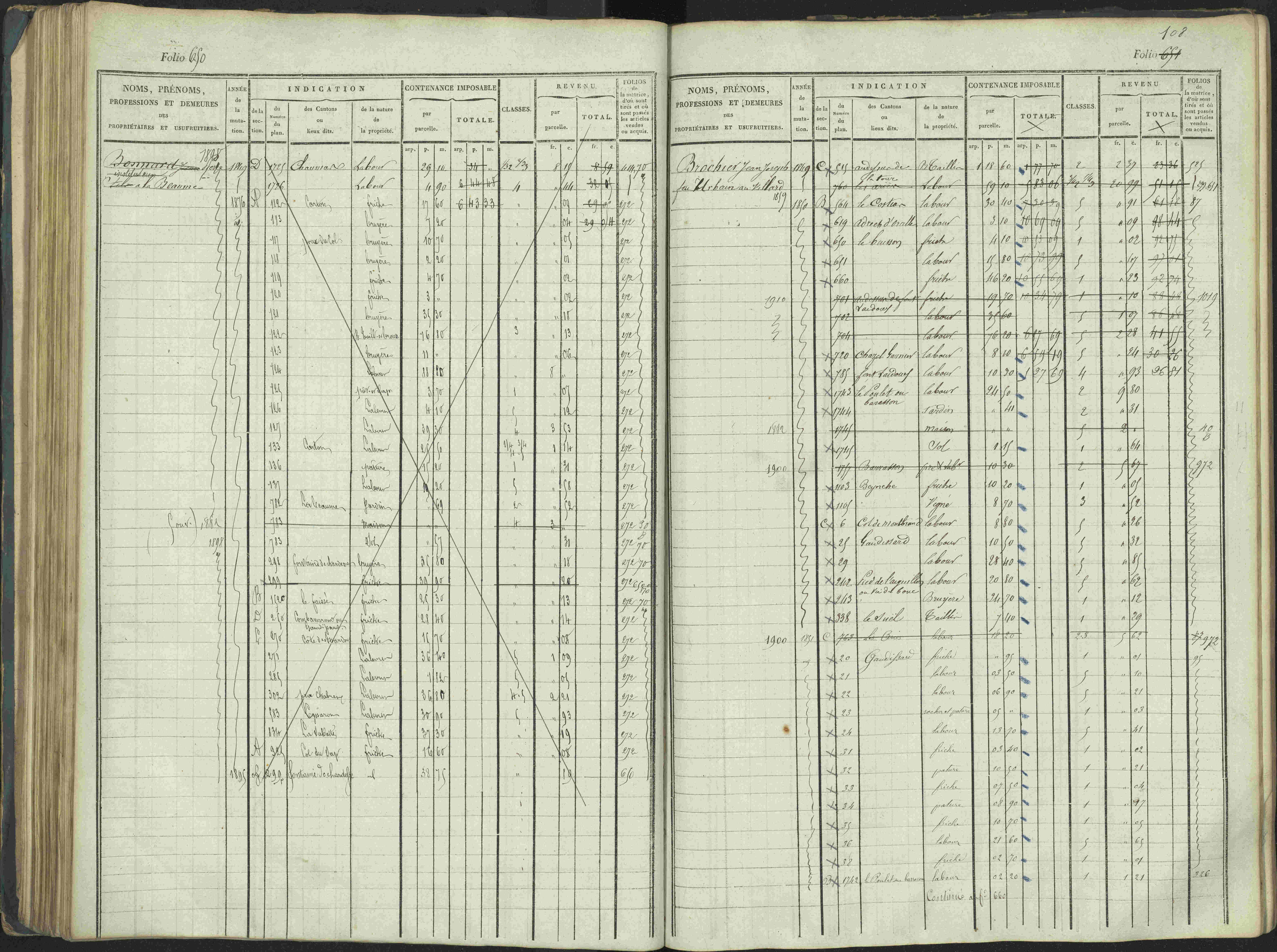 La Beaume - 3 P 253/1 - 3 P 253/1 - Matrice, folios 481-960.