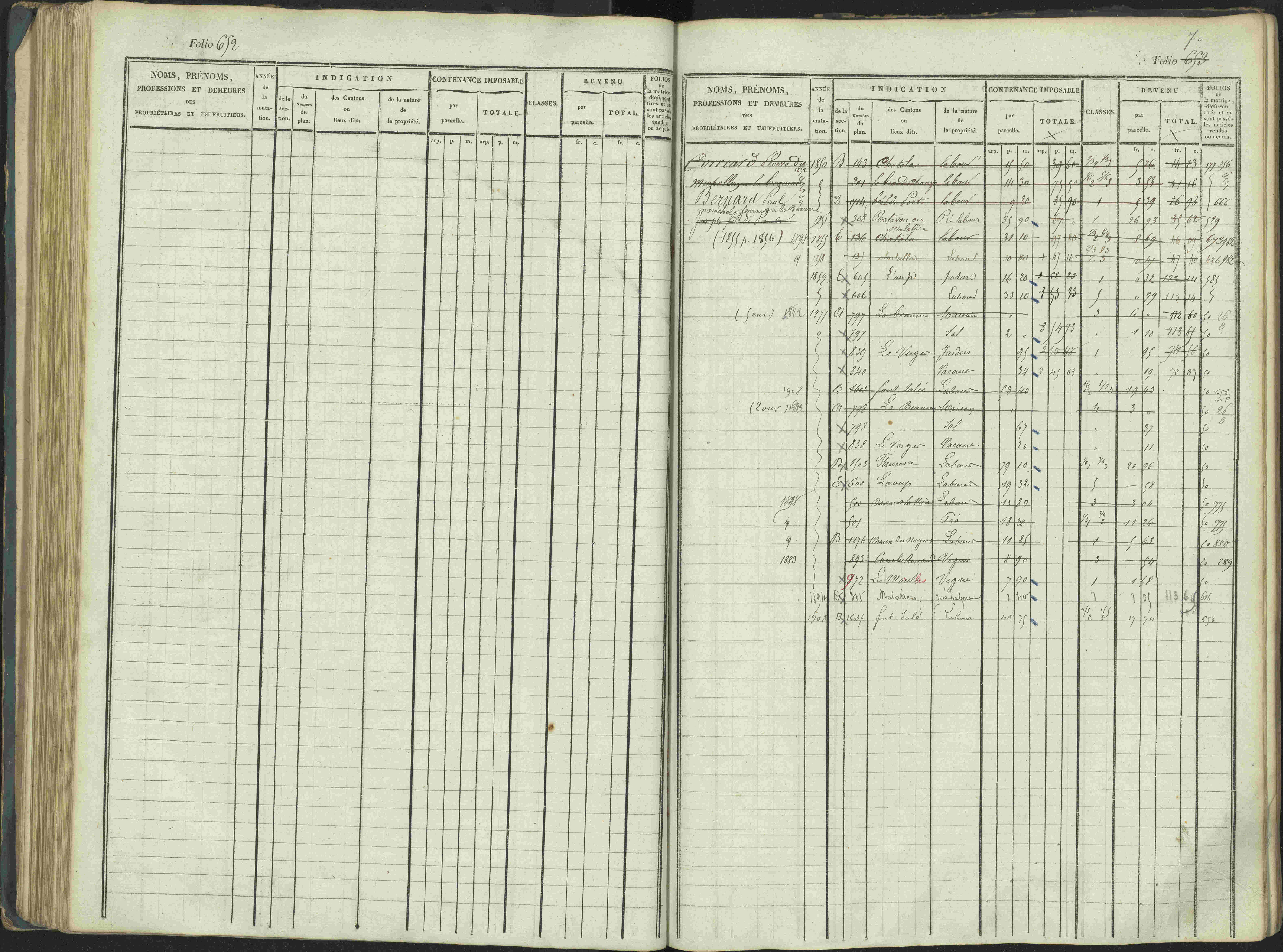 La Beaume - 3 P 253/1 - 3 P 253/1 - Matrice, folios 481-960.