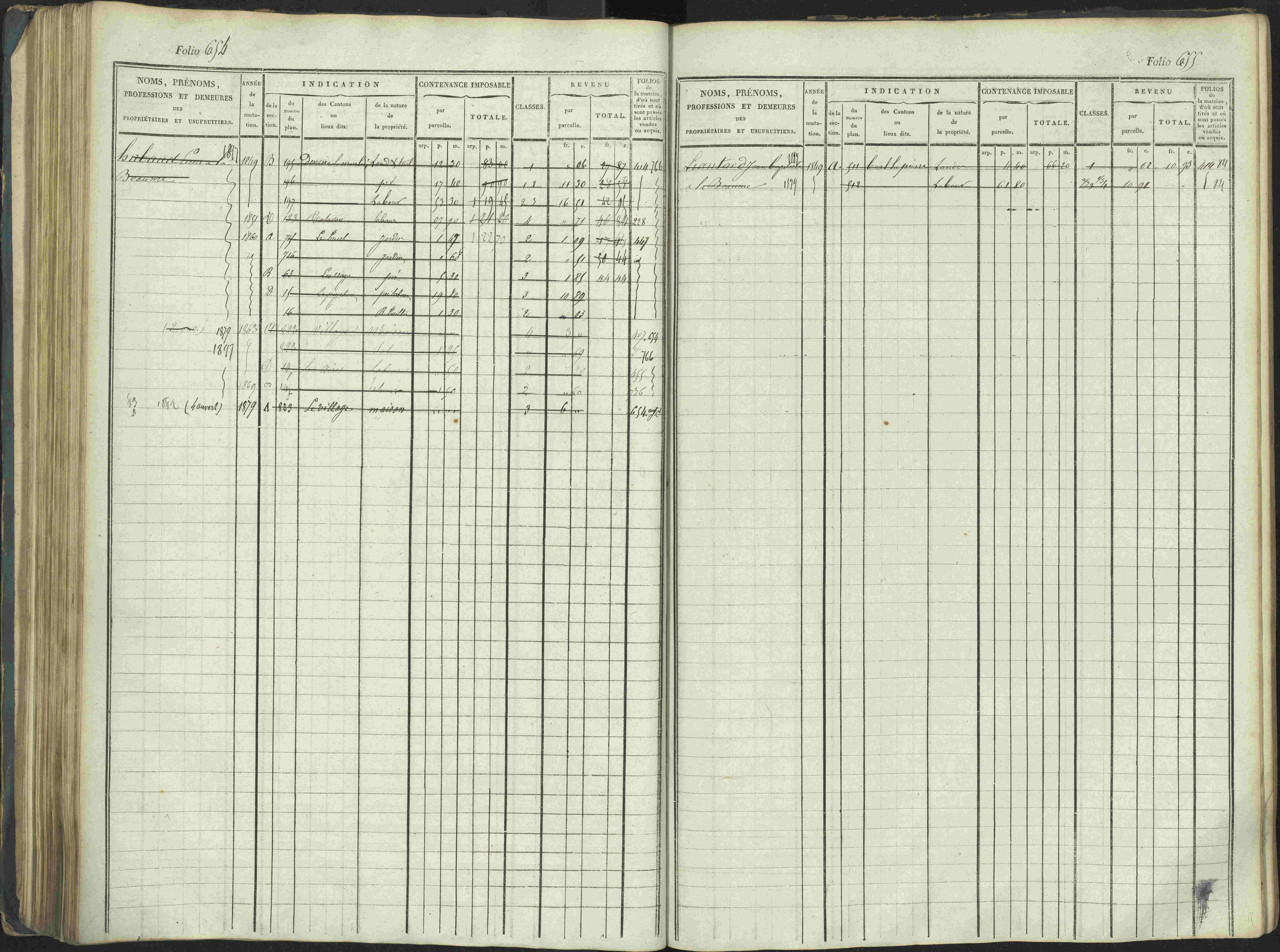 La Beaume - 3 P 253/1 - 3 P 253/1 - Matrice, folios 481-960.