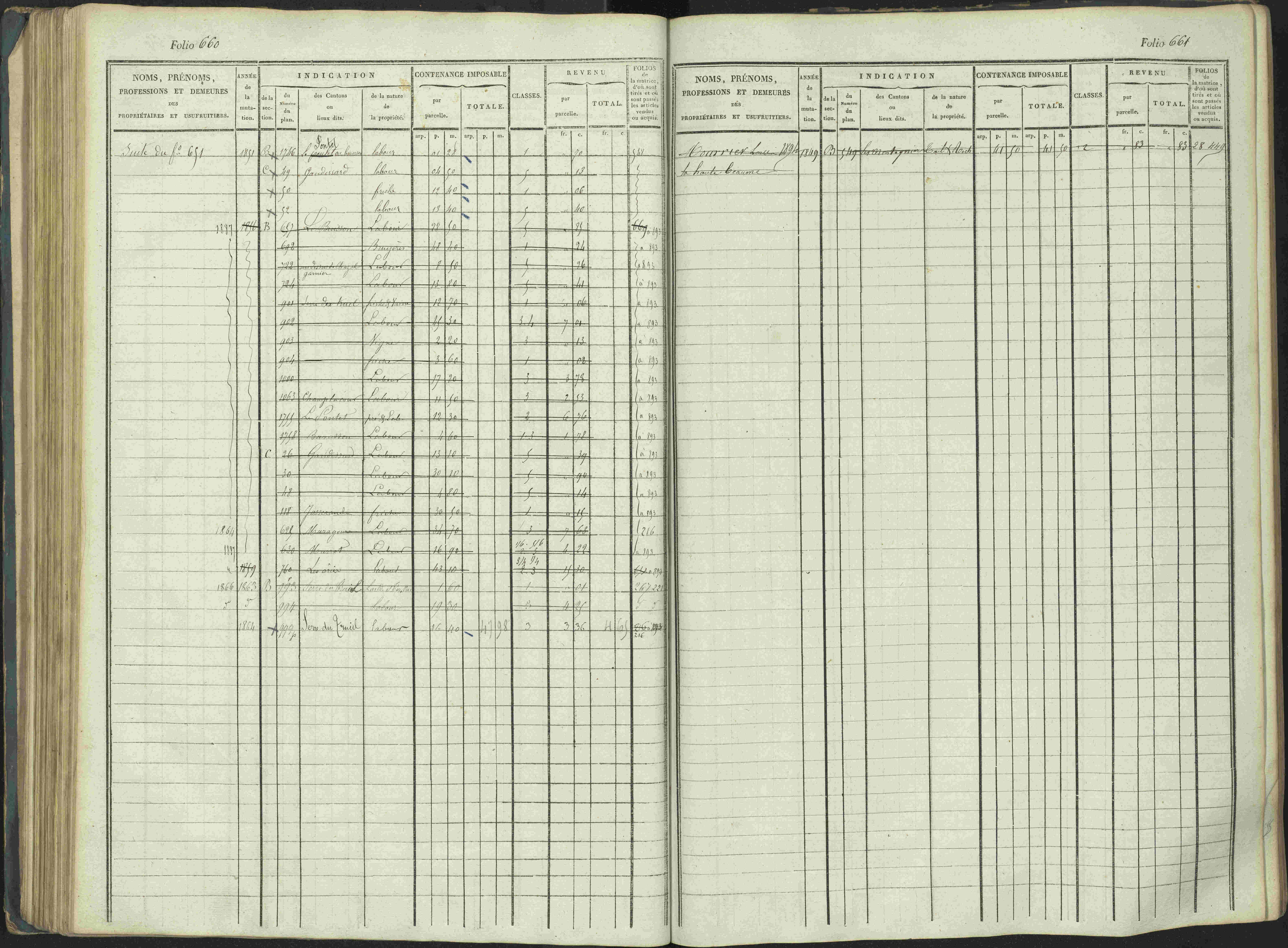 La Beaume - 3 P 253/1 - 3 P 253/1 - Matrice, folios 481-960.