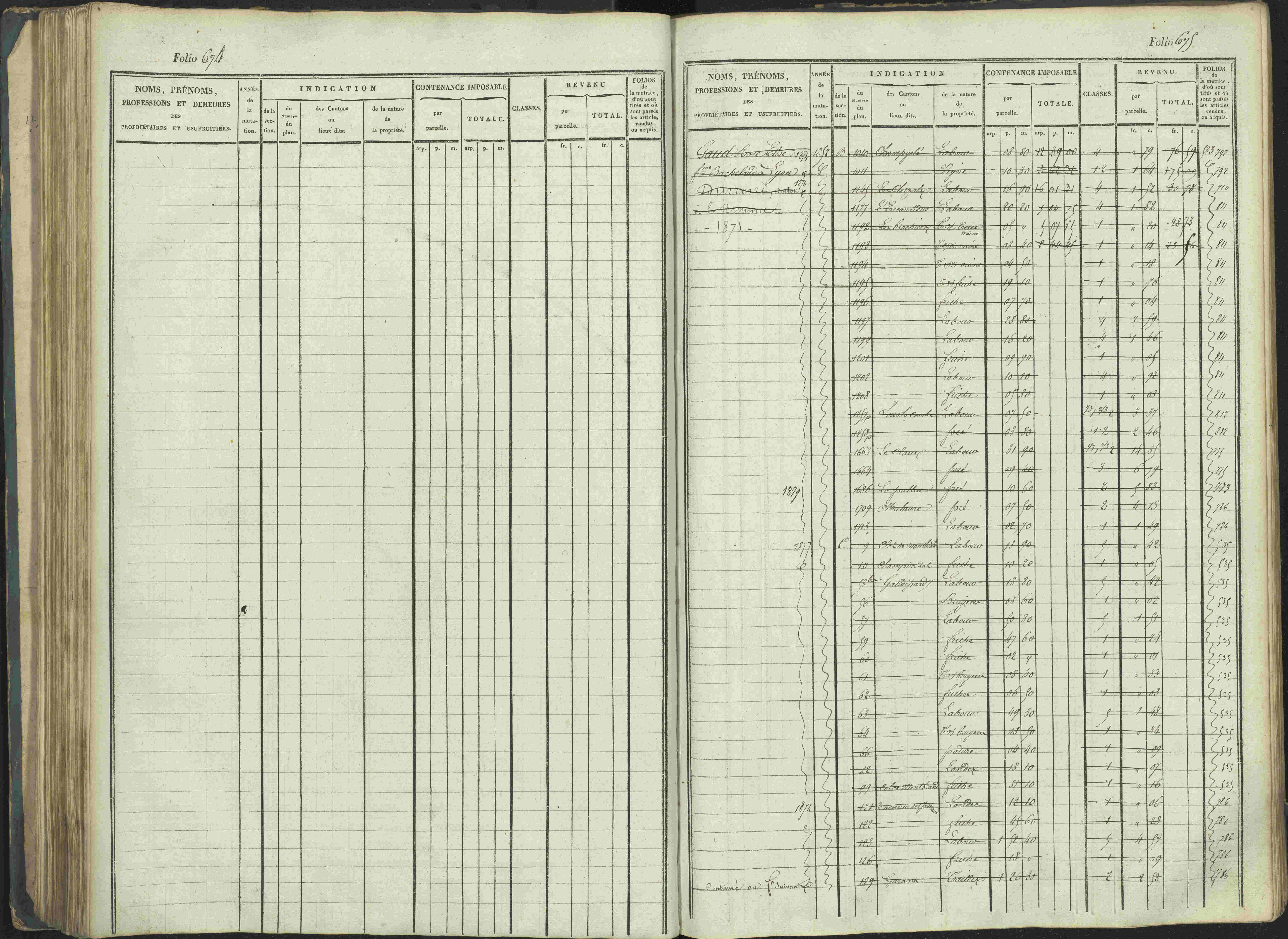 La Beaume - 3 P 253/1 - 3 P 253/1 - Matrice, folios 481-960.