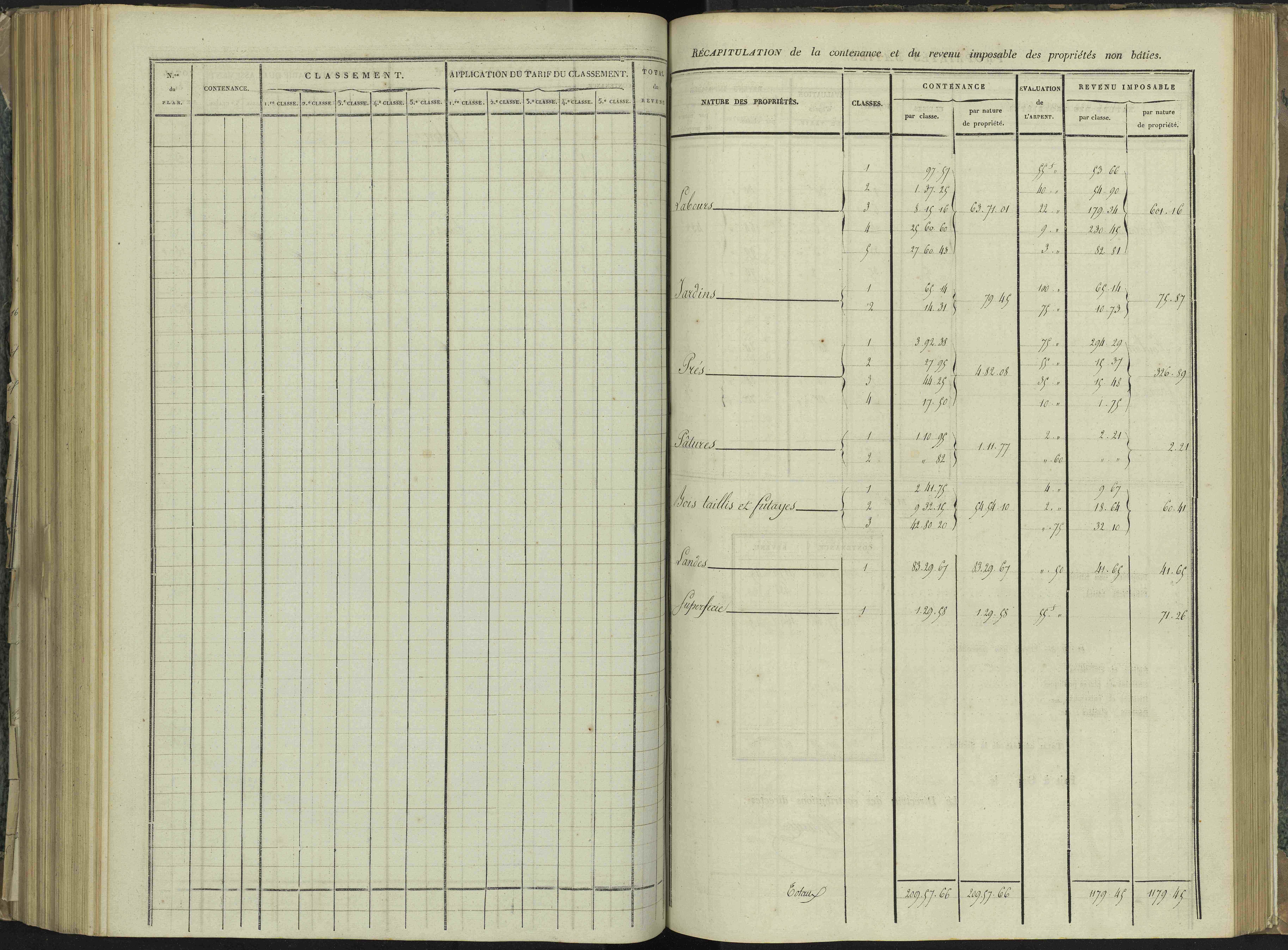La Beaume - 3 P 251/6 - 3 P 251/6 - Relevé des numéros de même nature : section A