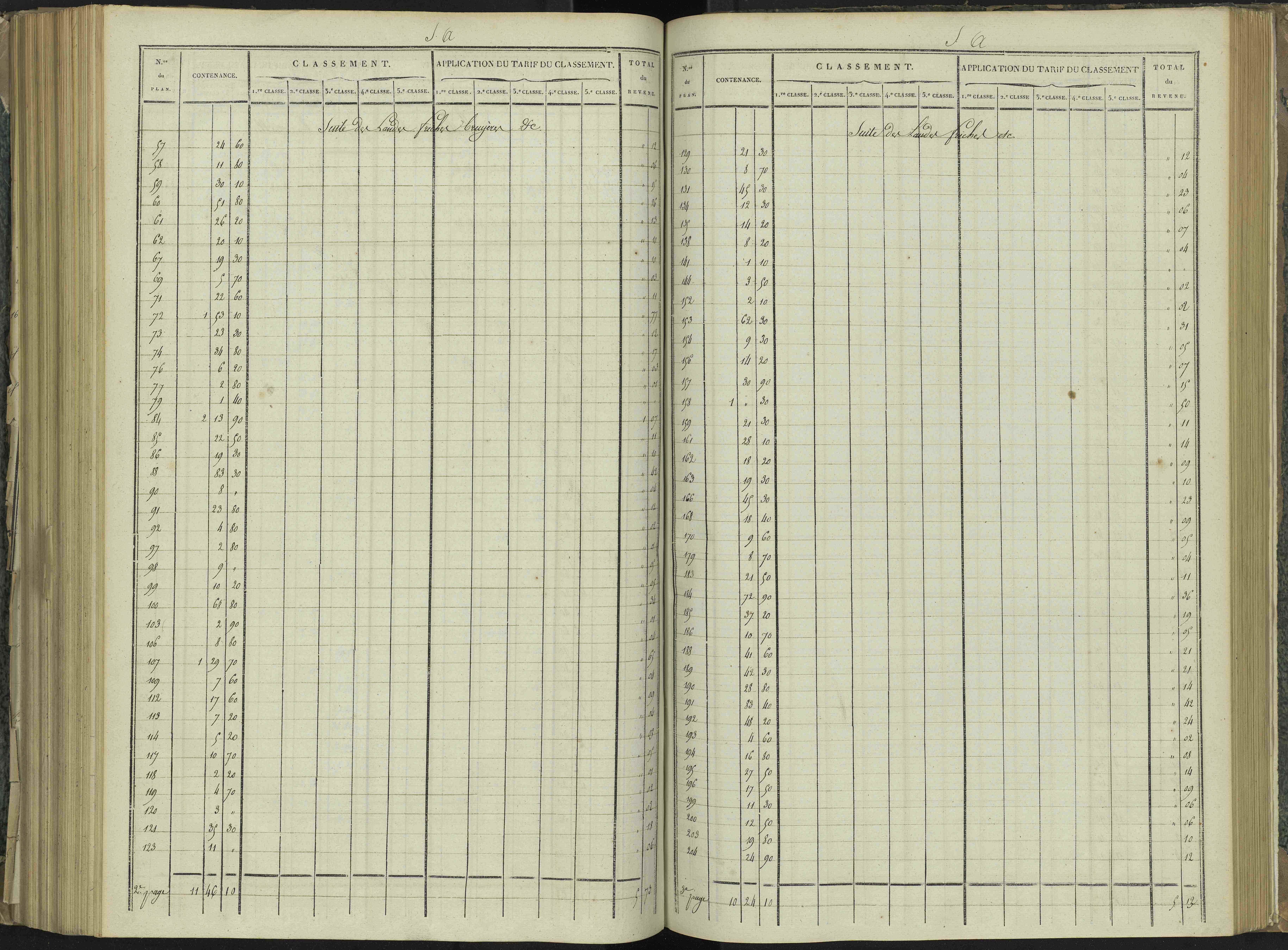 La Beaume - 3 P 251/6 - 3 P 251/6 - Relevé des numéros de même nature : section A