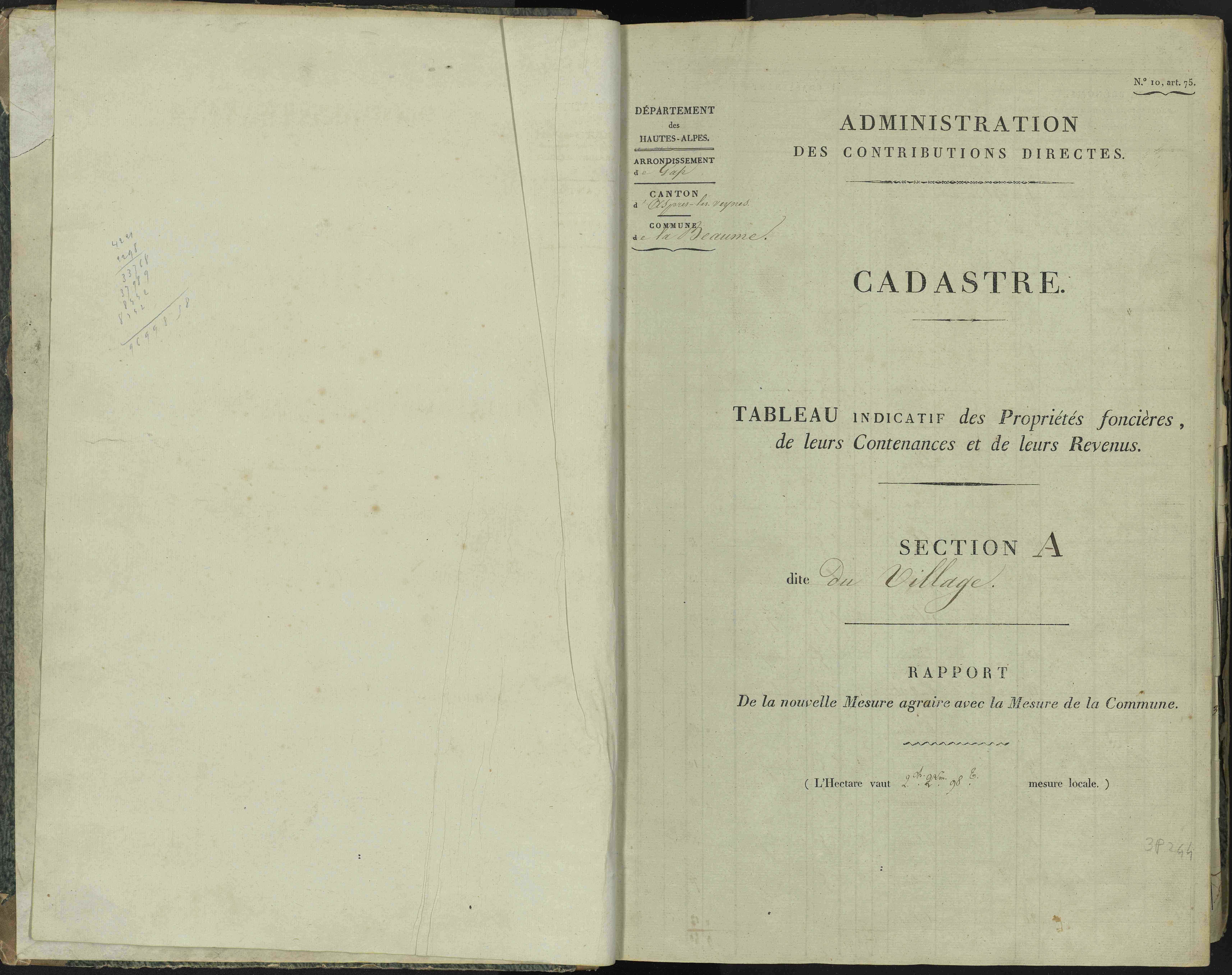 La Beaume - 3 P 251/1 - 3 P 251/1 - Section A
