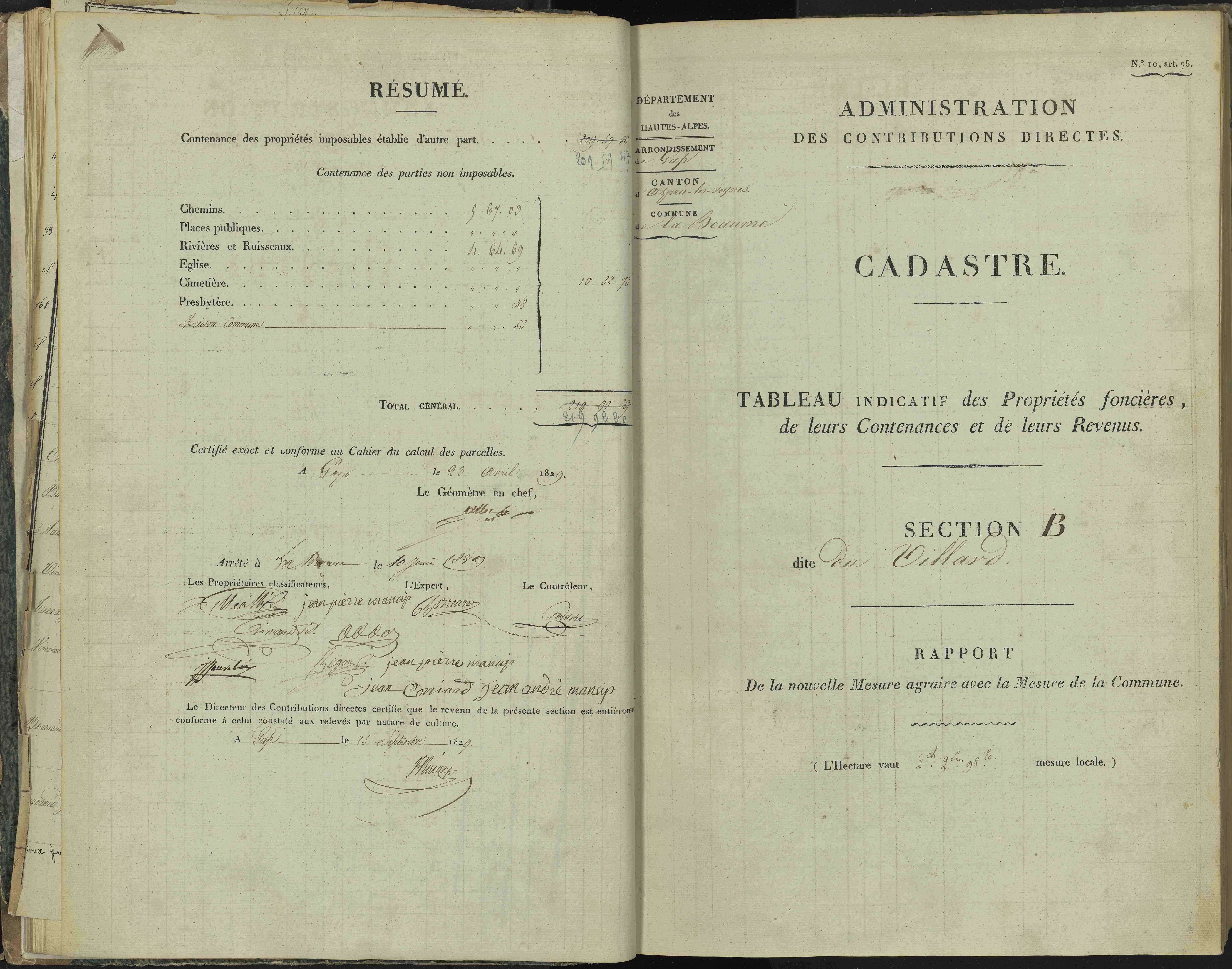La Beaume - 3 P 251/1 - 3 P 251/1 - Section A
