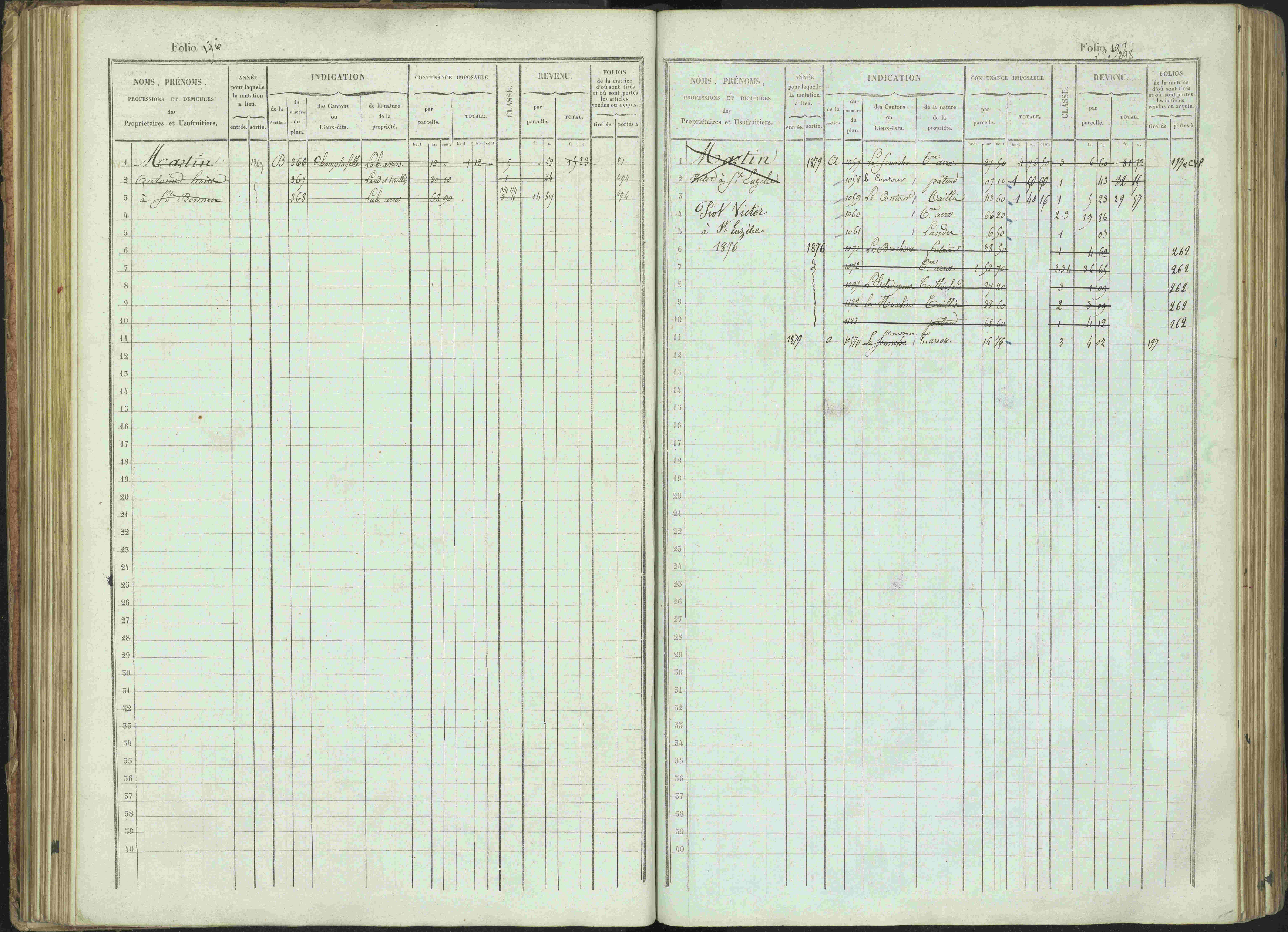 Bénévent-et-Charbillac - 3 P 261/1 - 3 P 261/1 - Matrice, folios 1-648.