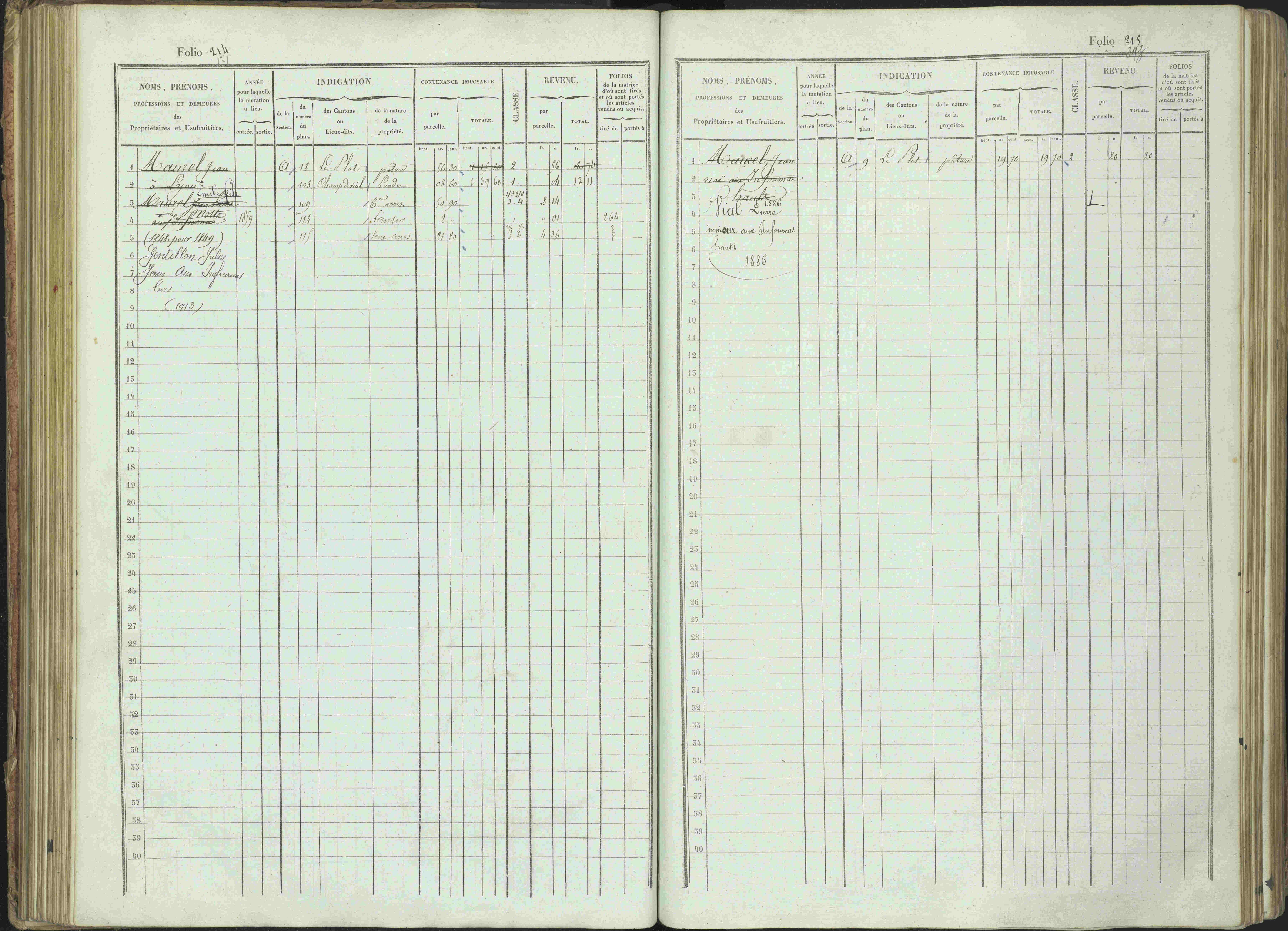 Bénévent-et-Charbillac - 3 P 261/1 - 3 P 261/1 - Matrice, folios 1-648.