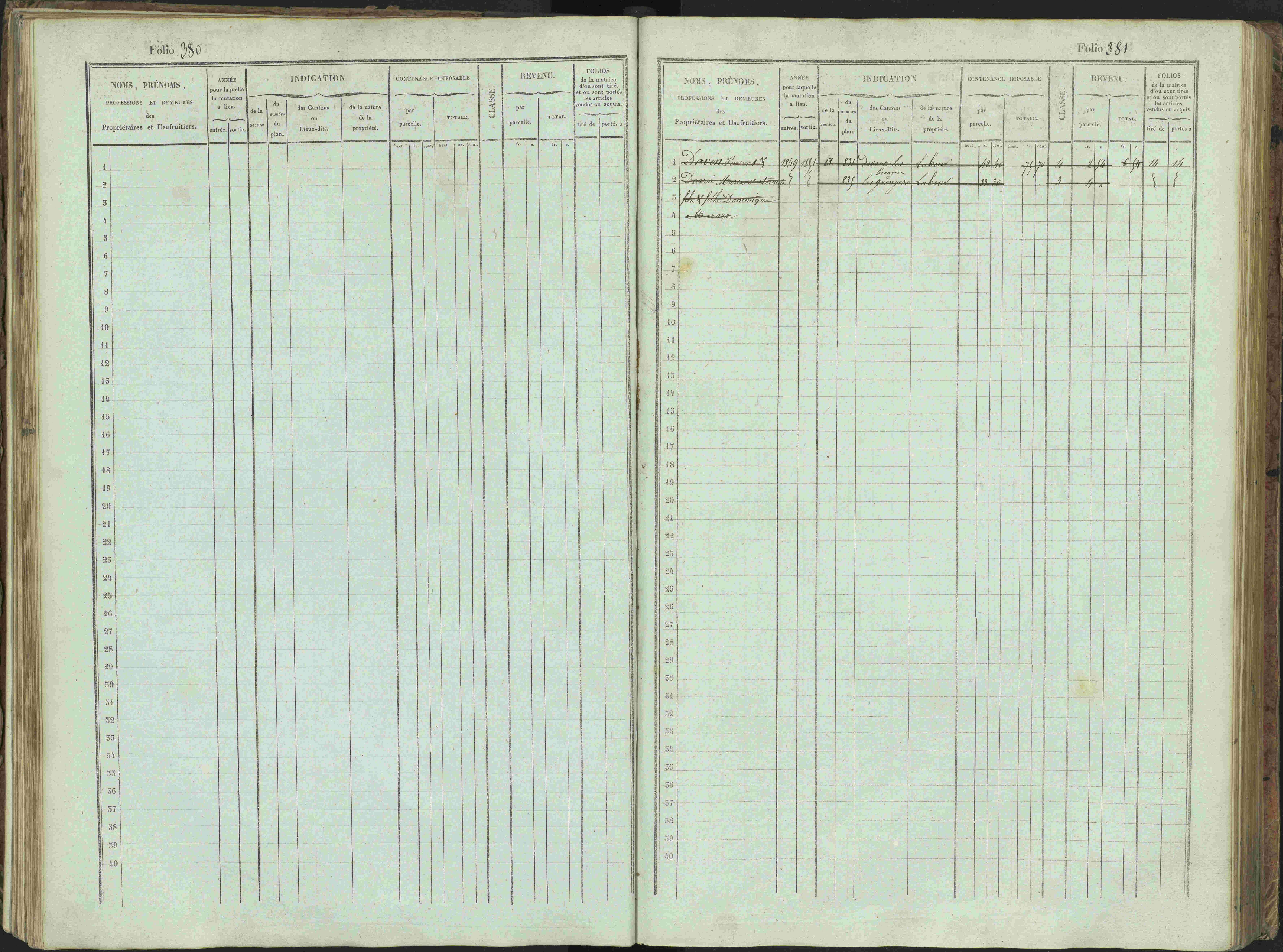 Bénévent-et-Charbillac - 3 P 261/1 - 3 P 261/1 - Matrice, folios 1-648.