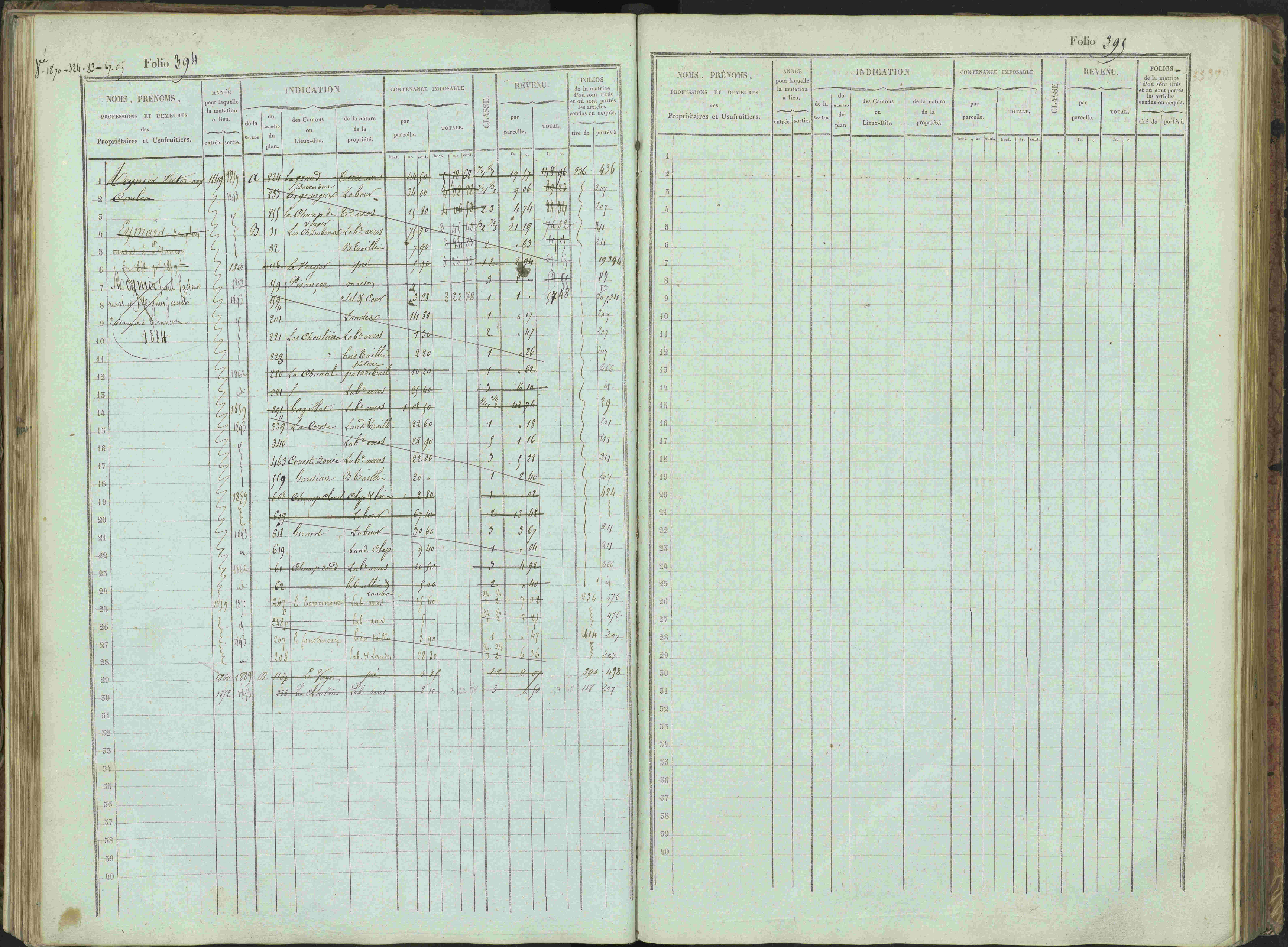 Bénévent-et-Charbillac - 3 P 261/1 - 3 P 261/1 - Matrice, folios 1-648.