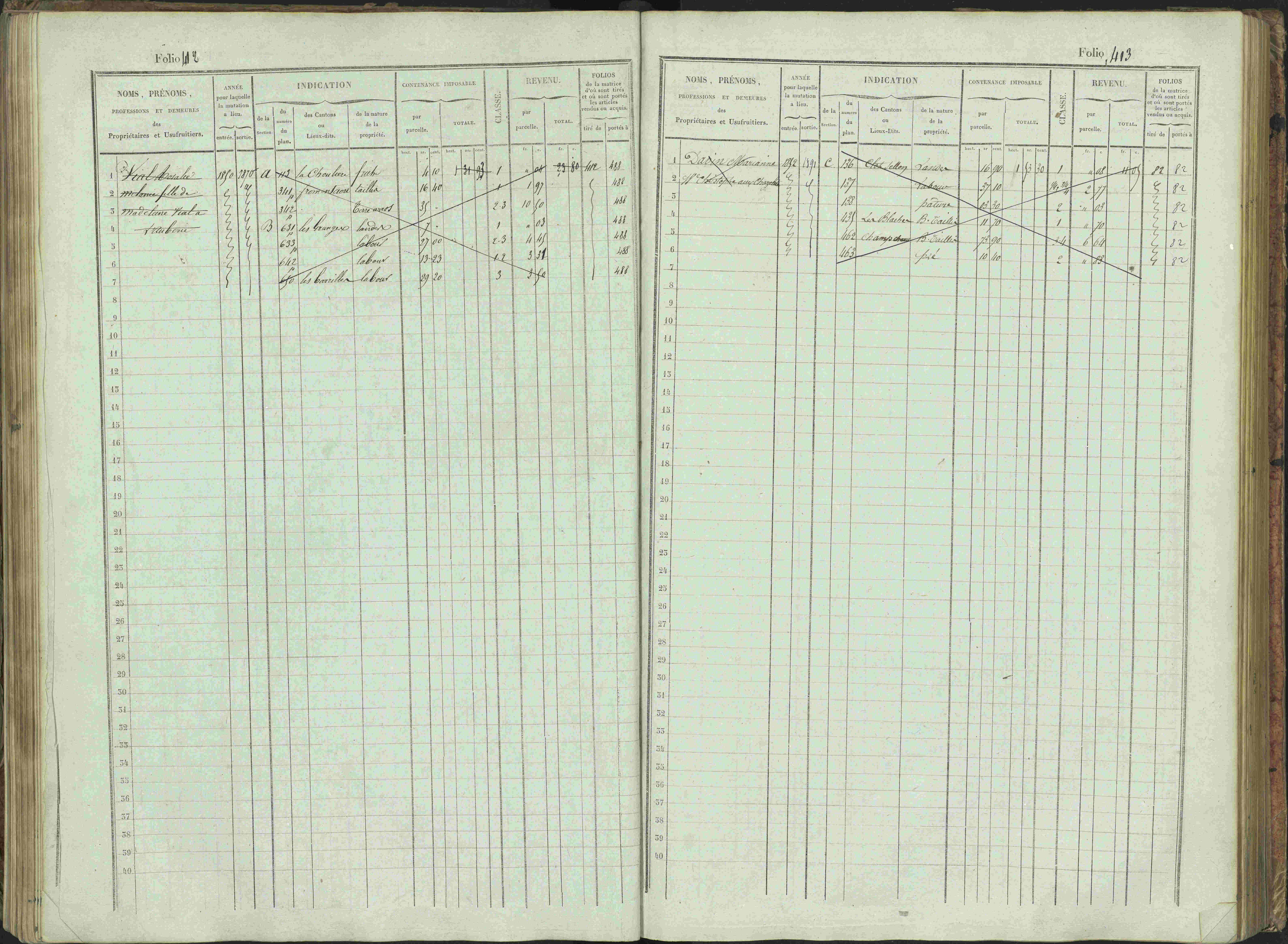 Bénévent-et-Charbillac - 3 P 261/1 - 3 P 261/1 - Matrice, folios 1-648.