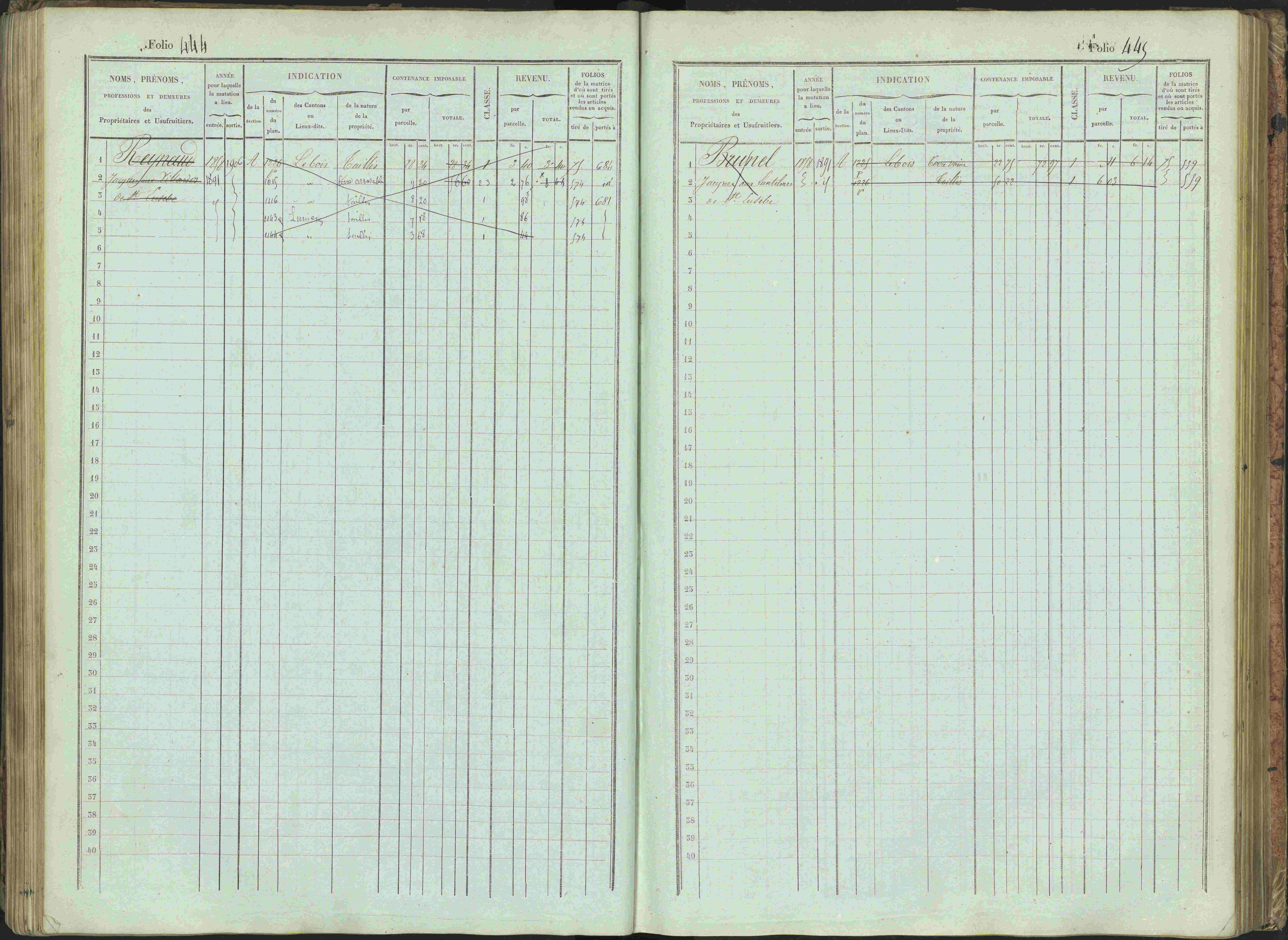 Bénévent-et-Charbillac - 3 P 261/1 - 3 P 261/1 - Matrice, folios 1-648.