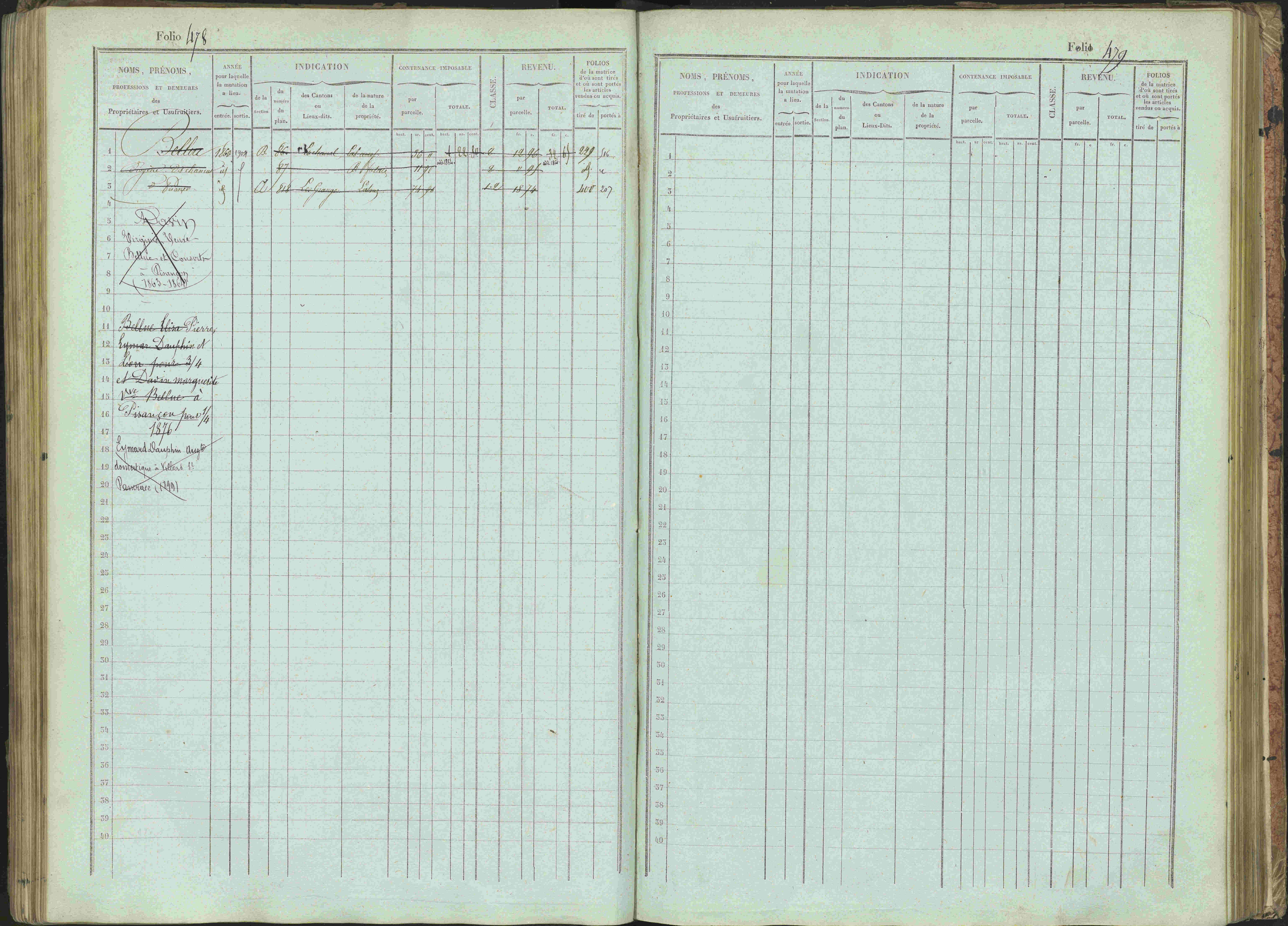 Bénévent-et-Charbillac - 3 P 261/1 - 3 P 261/1 - Matrice, folios 1-648.