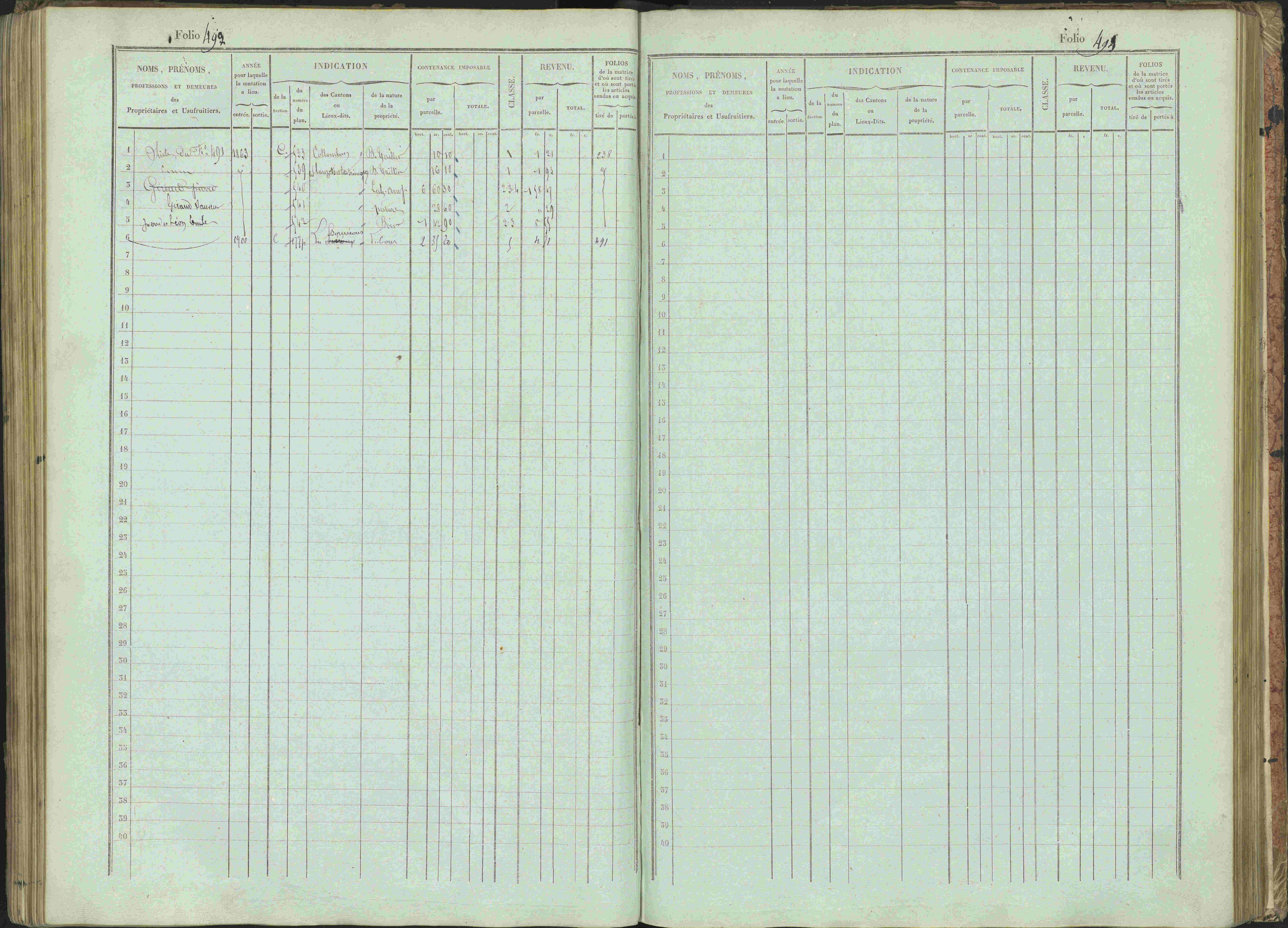 Bénévent-et-Charbillac - 3 P 261/1 - 3 P 261/1 - Matrice, folios 1-648.