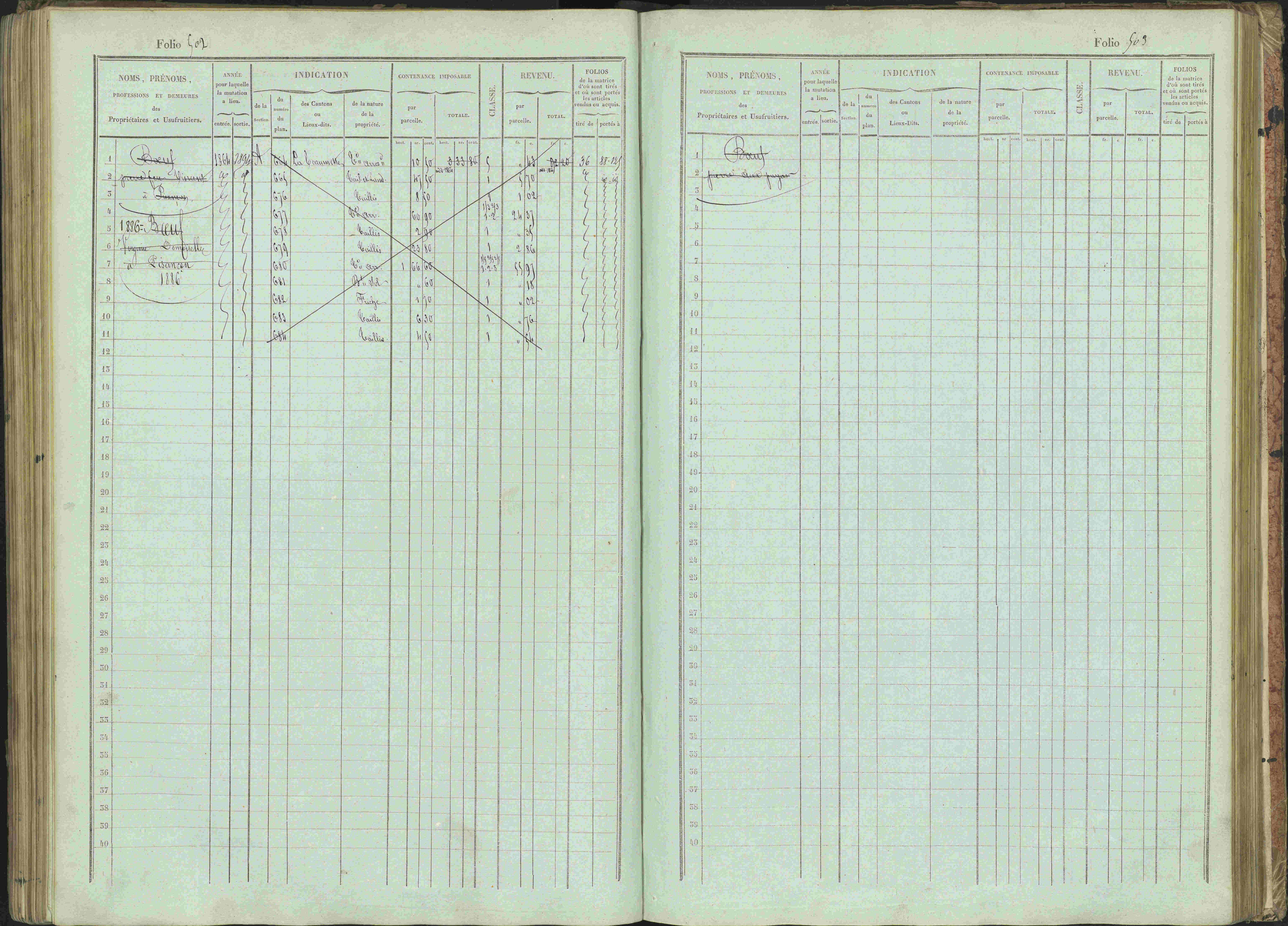 Bénévent-et-Charbillac - 3 P 261/1 - 3 P 261/1 - Matrice, folios 1-648.