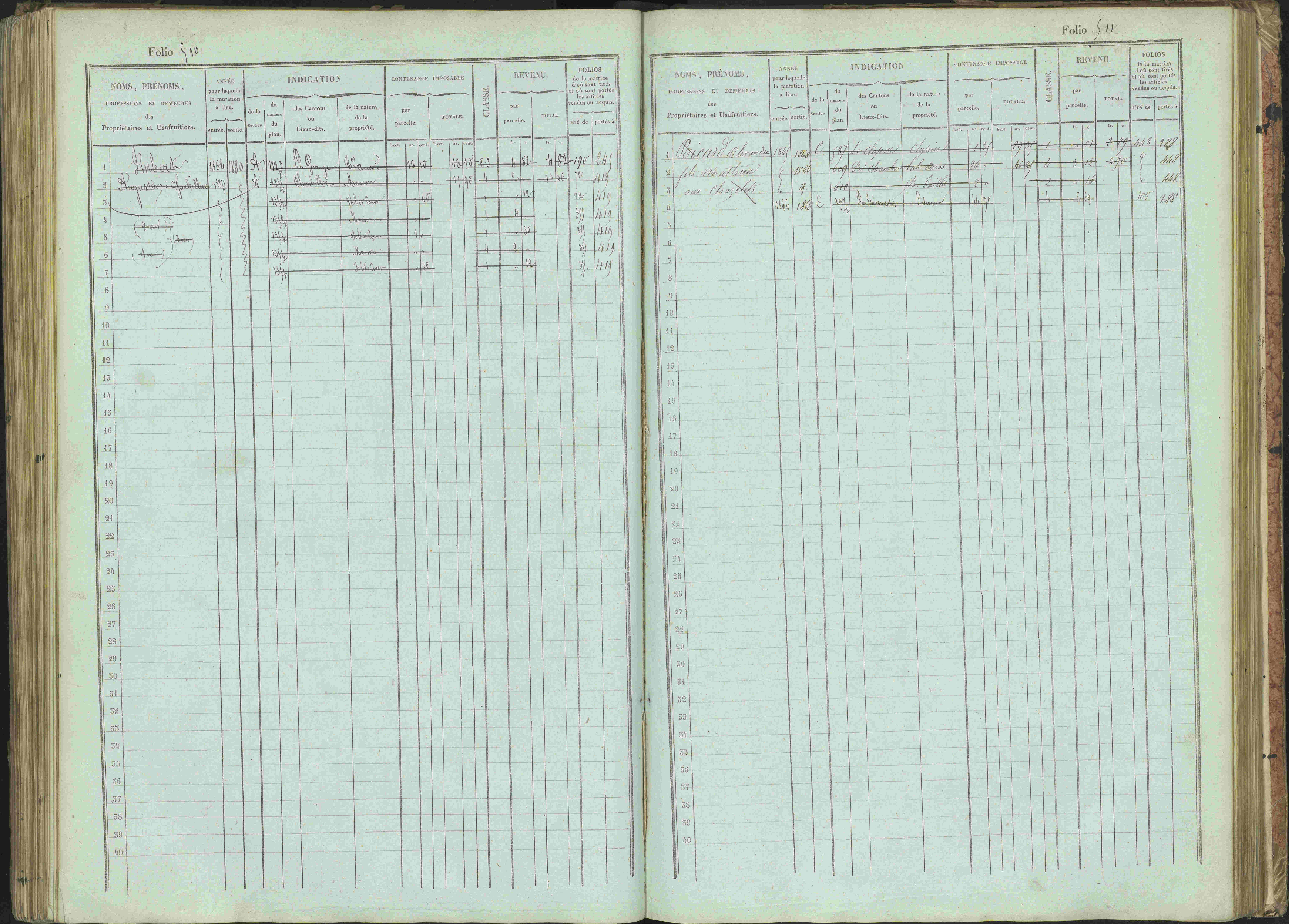 Bénévent-et-Charbillac - 3 P 261/1 - 3 P 261/1 - Matrice, folios 1-648.