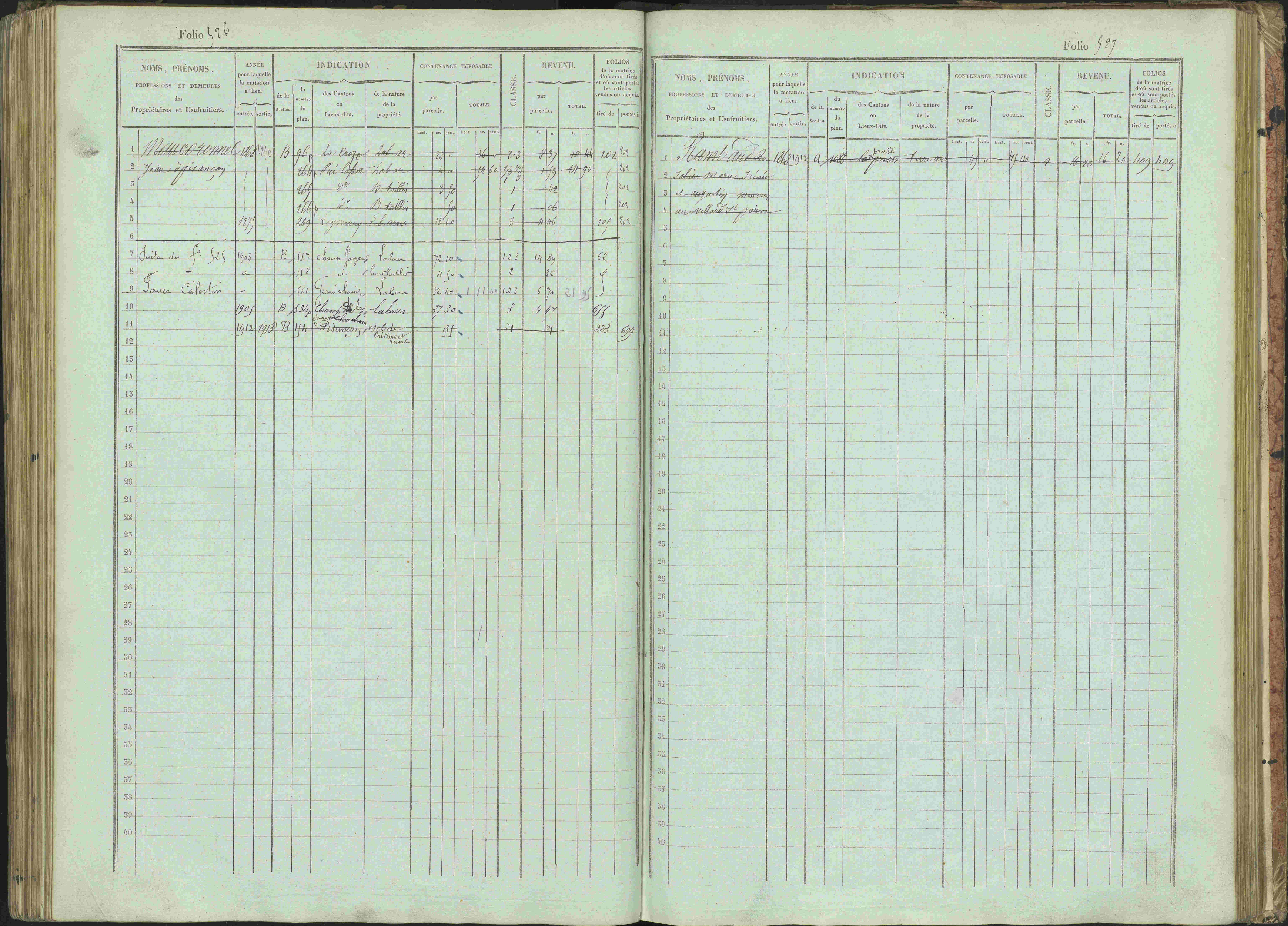 Bénévent-et-Charbillac - 3 P 261/1 - 3 P 261/1 - Matrice, folios 1-648.