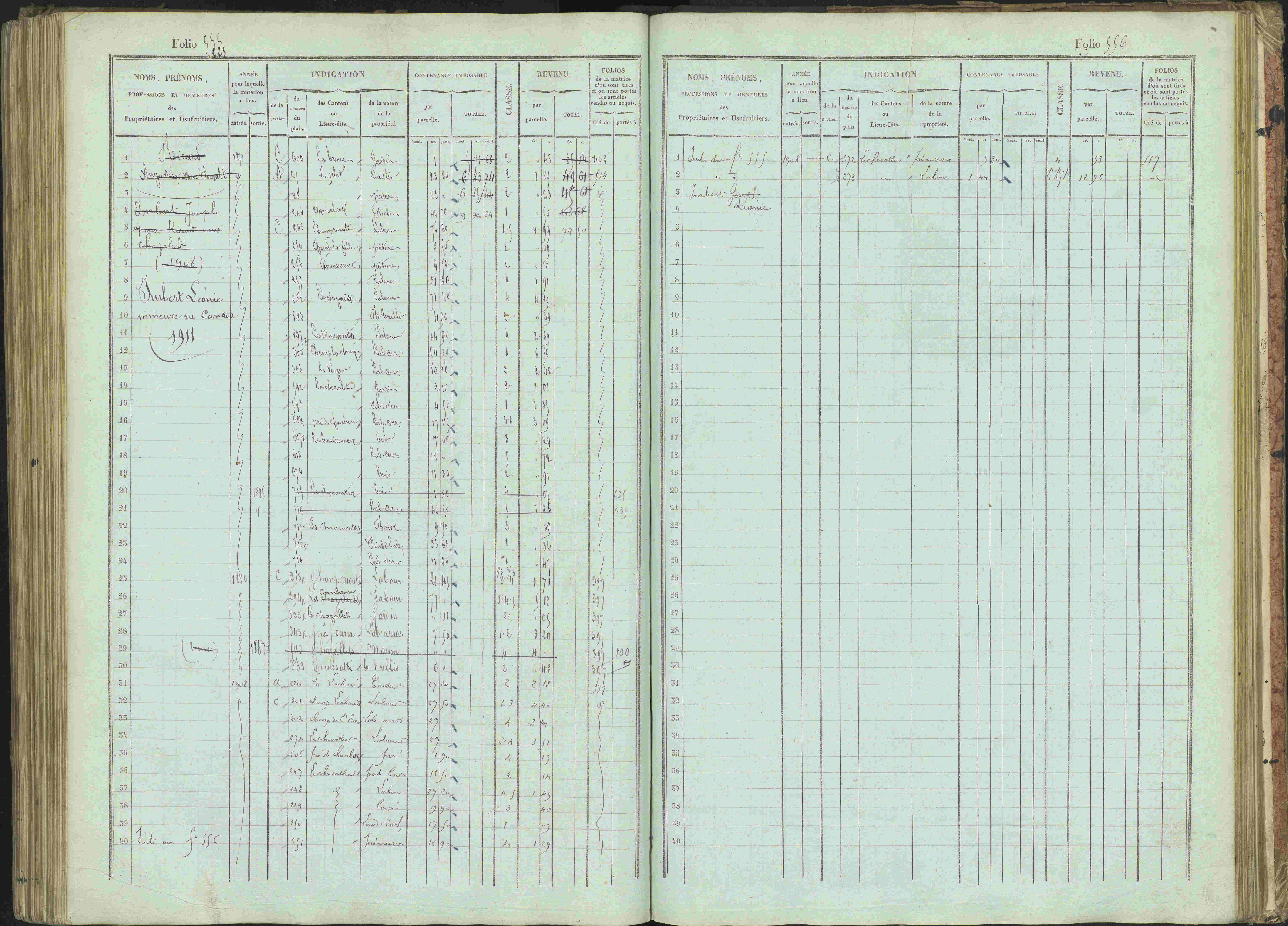 Bénévent-et-Charbillac - 3 P 261/1 - 3 P 261/1 - Matrice, folios 1-648.