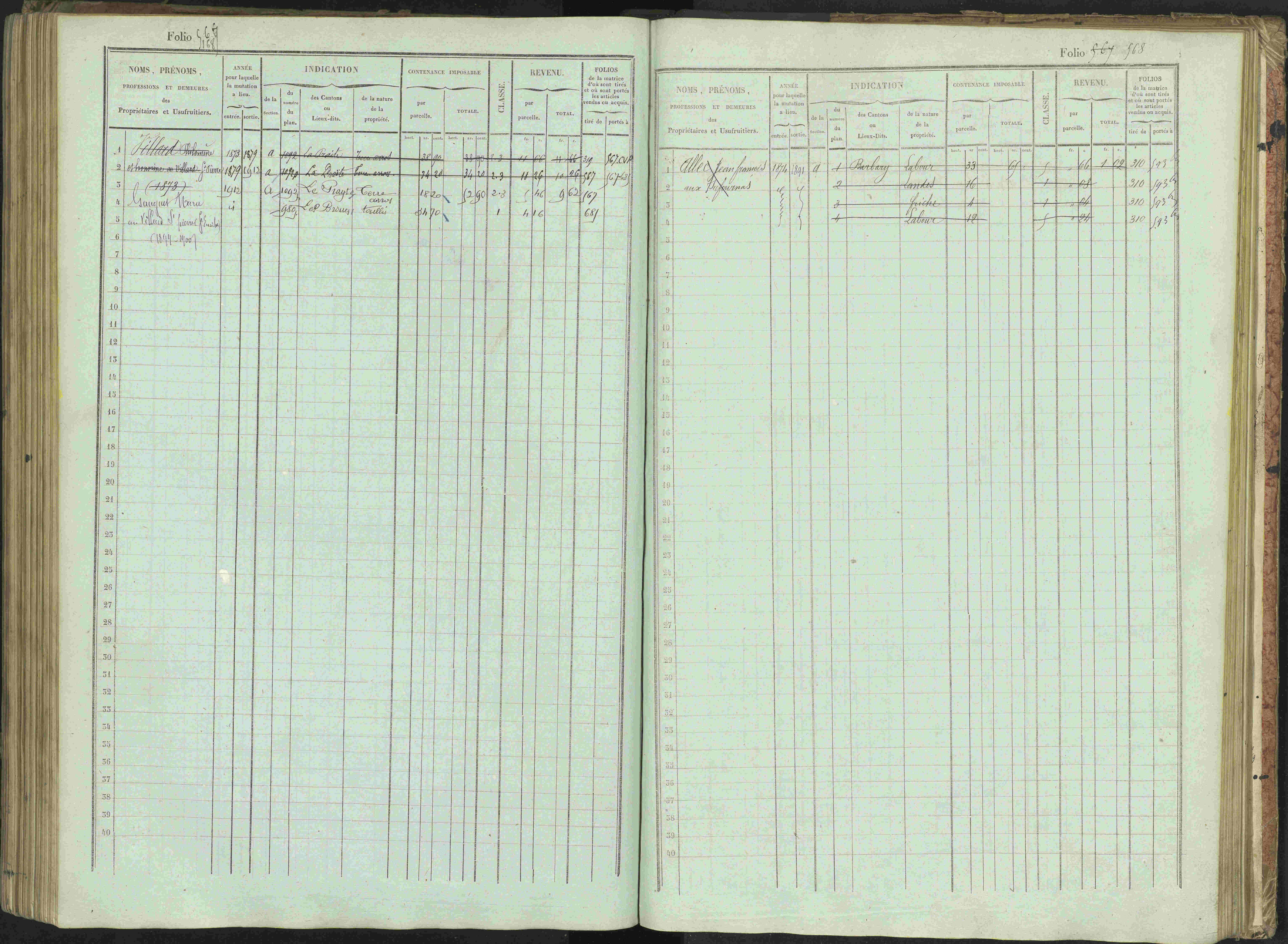 Bénévent-et-Charbillac - 3 P 261/1 - 3 P 261/1 - Matrice, folios 1-648.