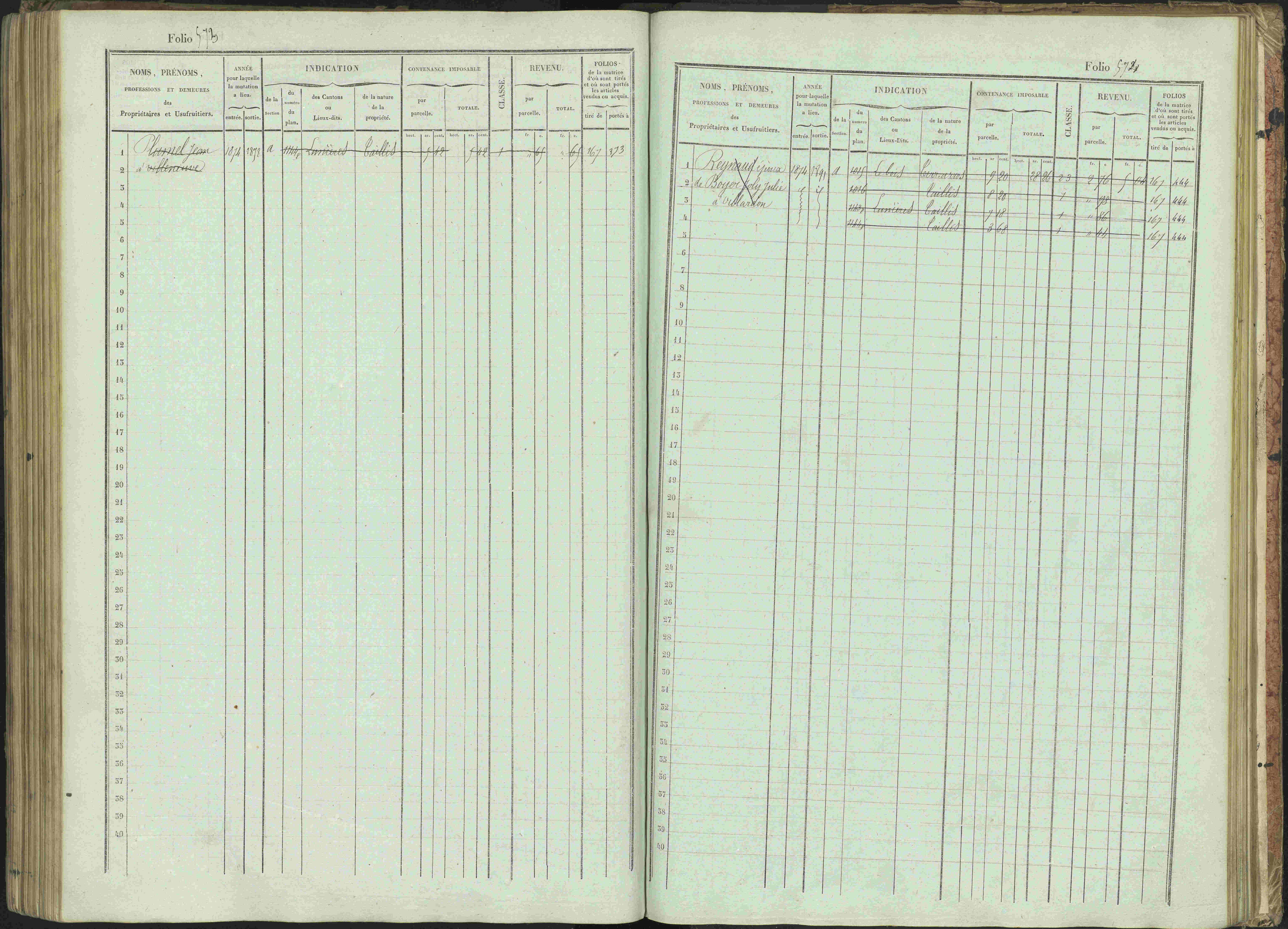 Bénévent-et-Charbillac - 3 P 261/1 - 3 P 261/1 - Matrice, folios 1-648.