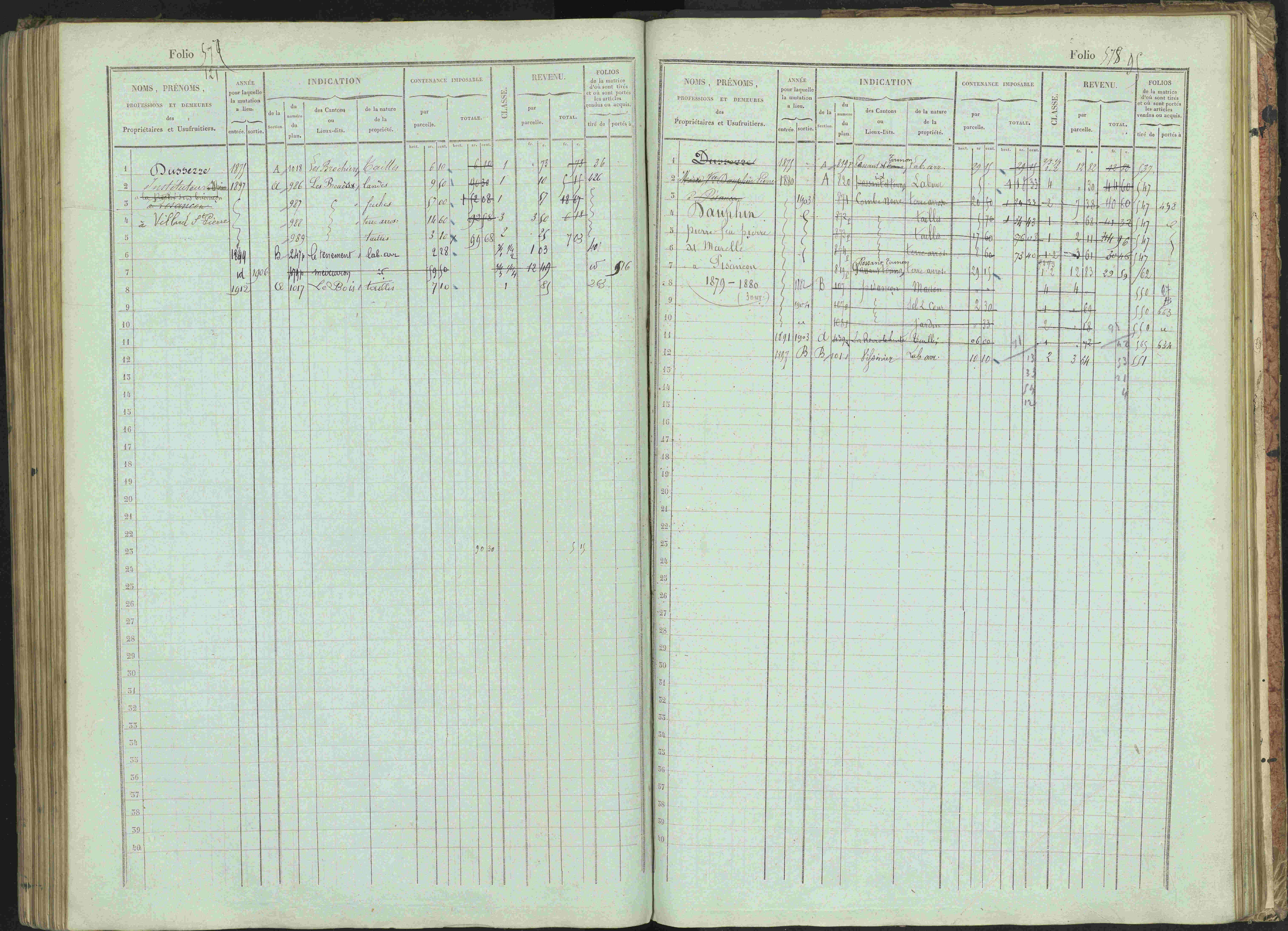 Bénévent-et-Charbillac - 3 P 261/1 - 3 P 261/1 - Matrice, folios 1-648.