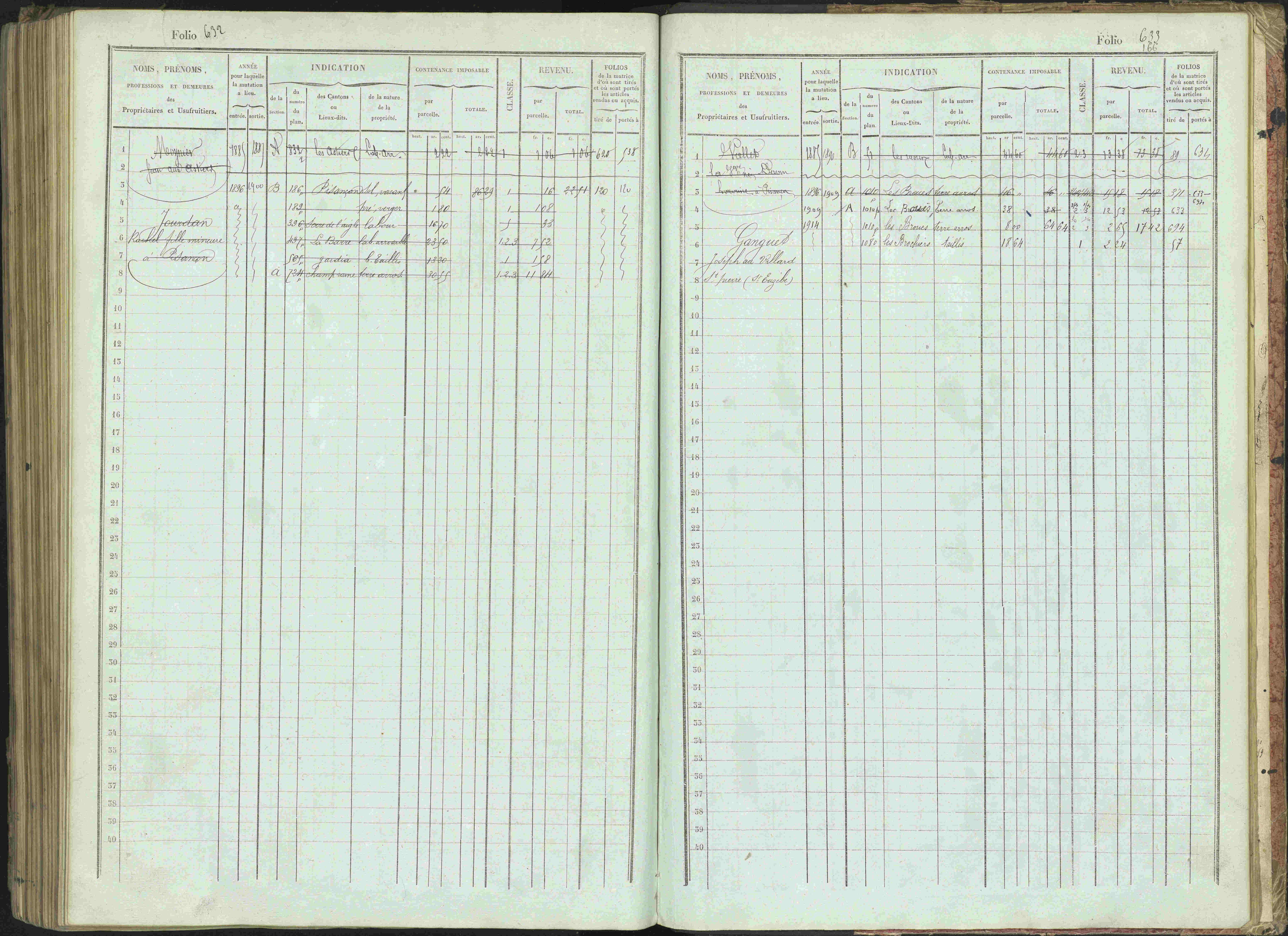 Bénévent-et-Charbillac - 3 P 261/1 - 3 P 261/1 - Matrice, folios 1-648.