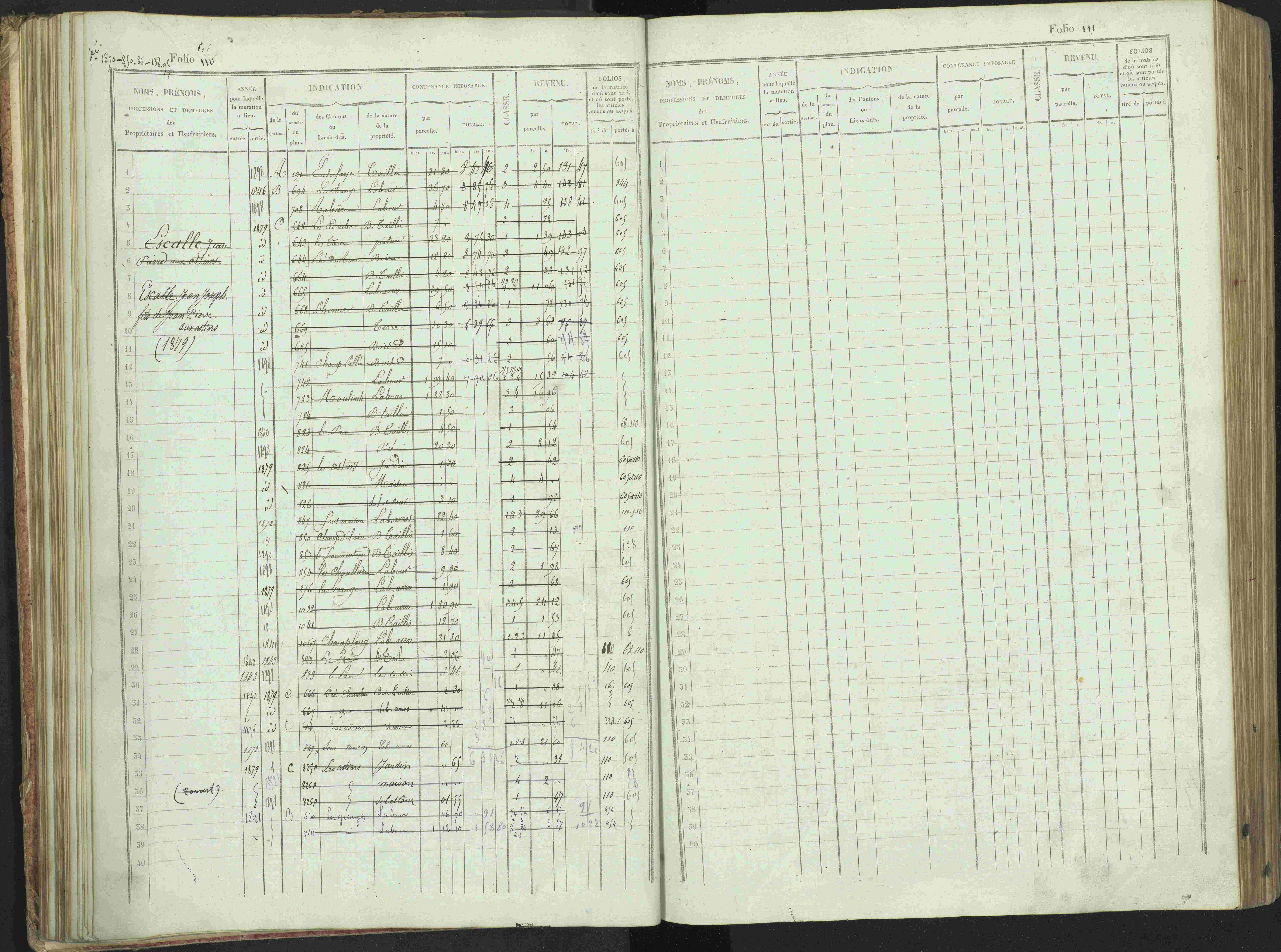 Bénévent-et-Charbillac - 3 P 261/1 - 3 P 261/1 - Matrice, folios 1-648.