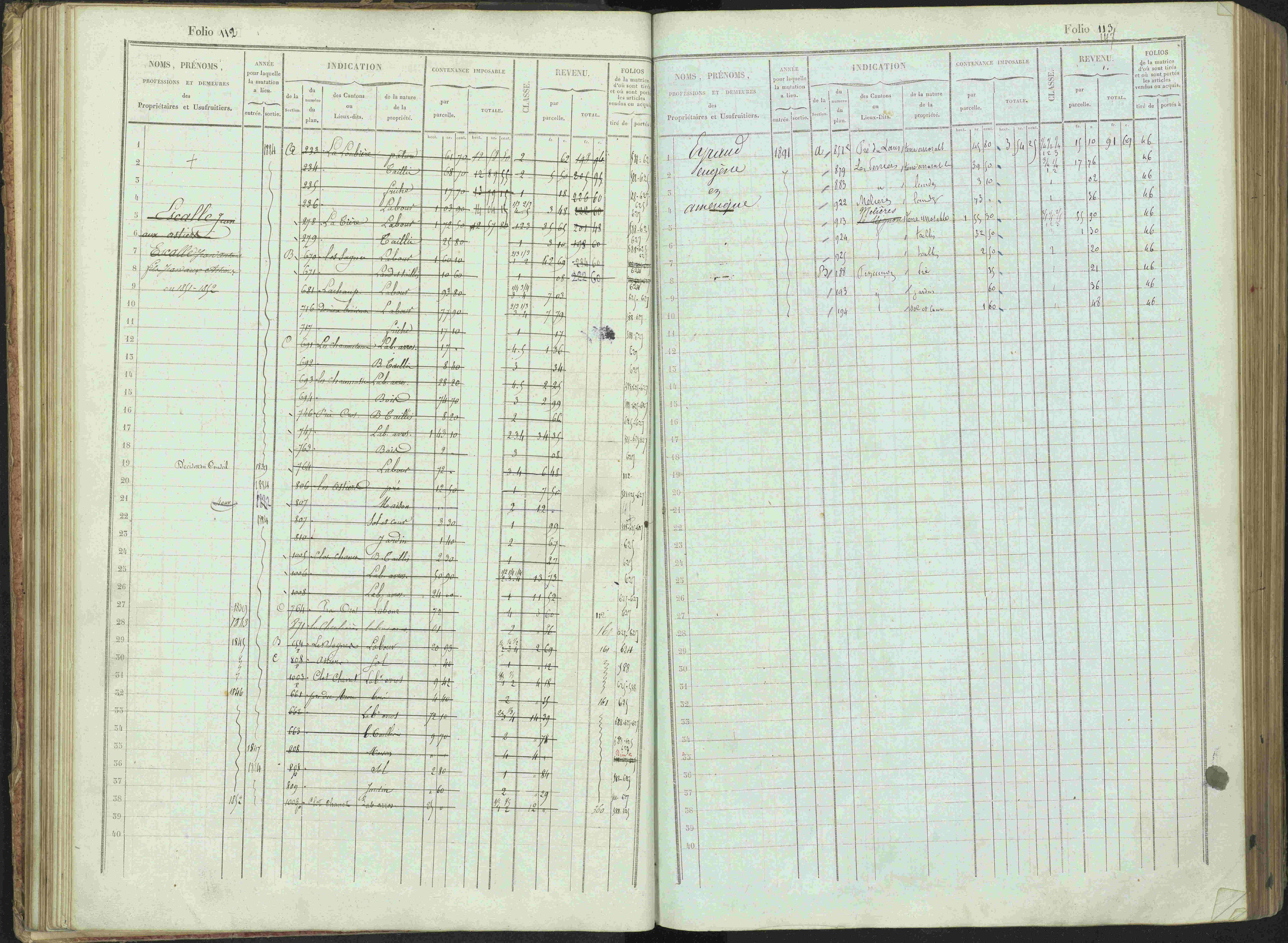 Bénévent-et-Charbillac - 3 P 261/1 - 3 P 261/1 - Matrice, folios 1-648.