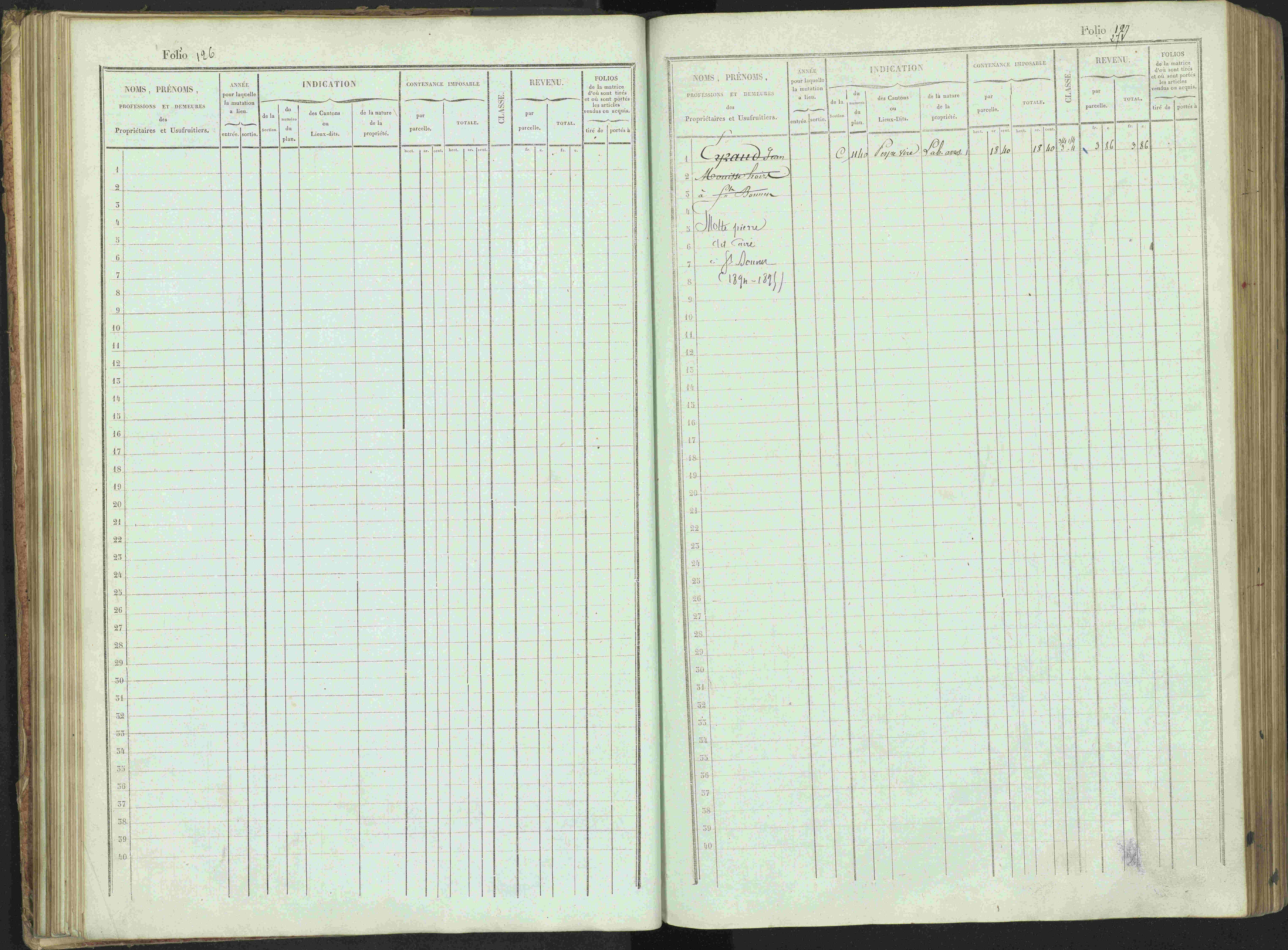 Bénévent-et-Charbillac - 3 P 261/1 - 3 P 261/1 - Matrice, folios 1-648.