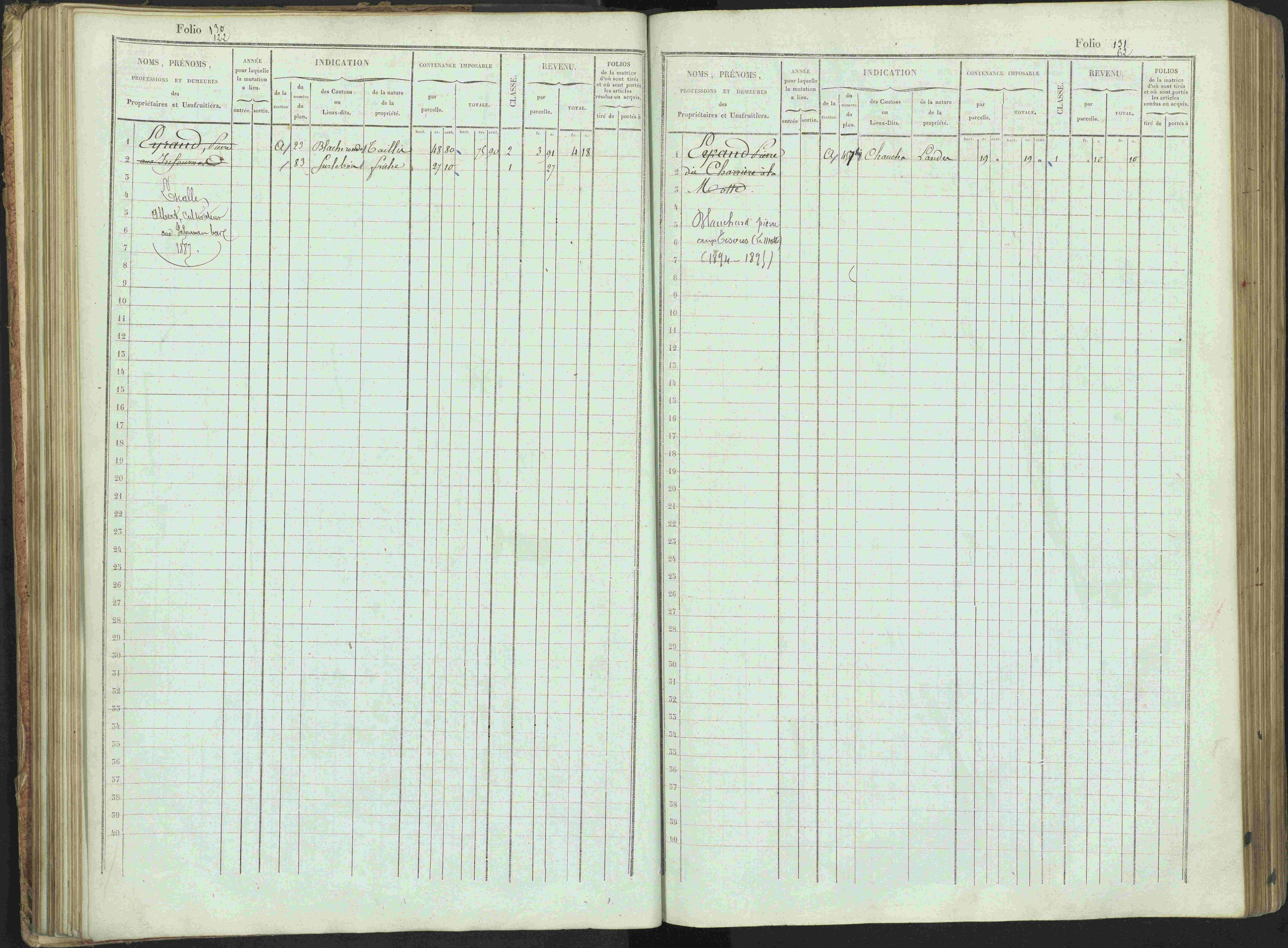 Bénévent-et-Charbillac - 3 P 261/1 - 3 P 261/1 - Matrice, folios 1-648.
