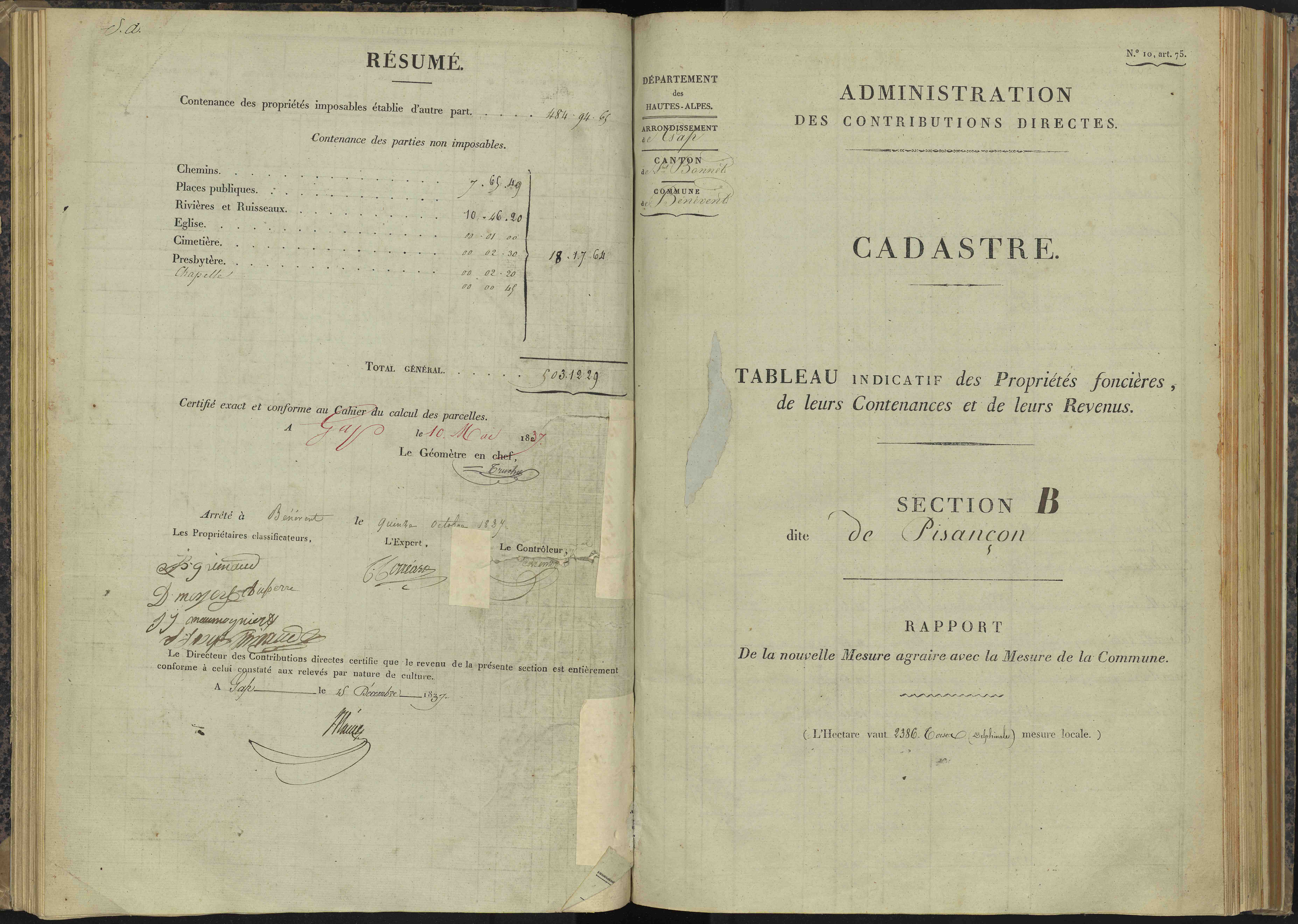 Bénévent-et-Charbillac - 3 P 260/2 - 3 P 260/2 - Section B