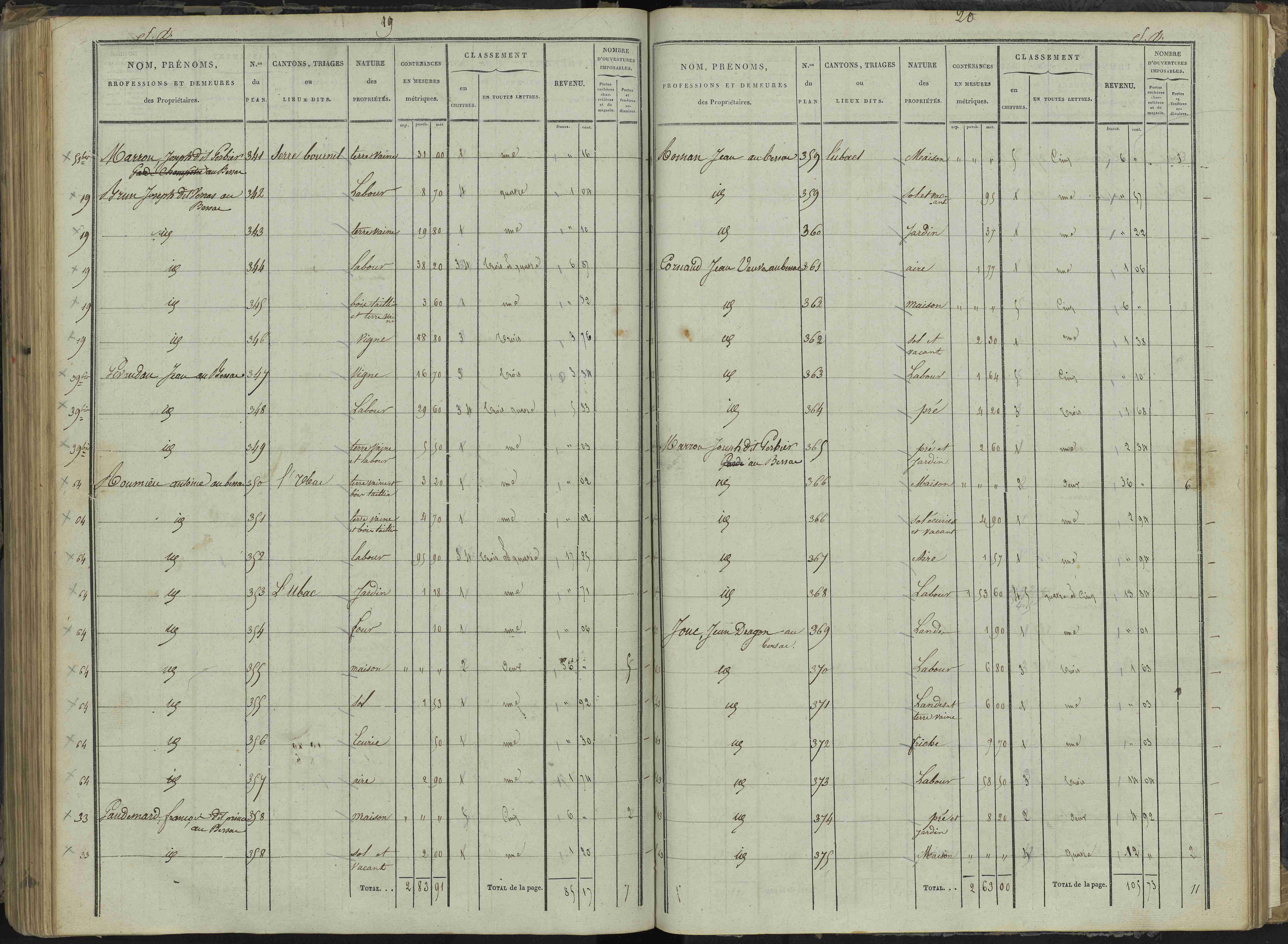 Le Bersac - 3 P 267/3 - 3 P 267/3 - État de section.