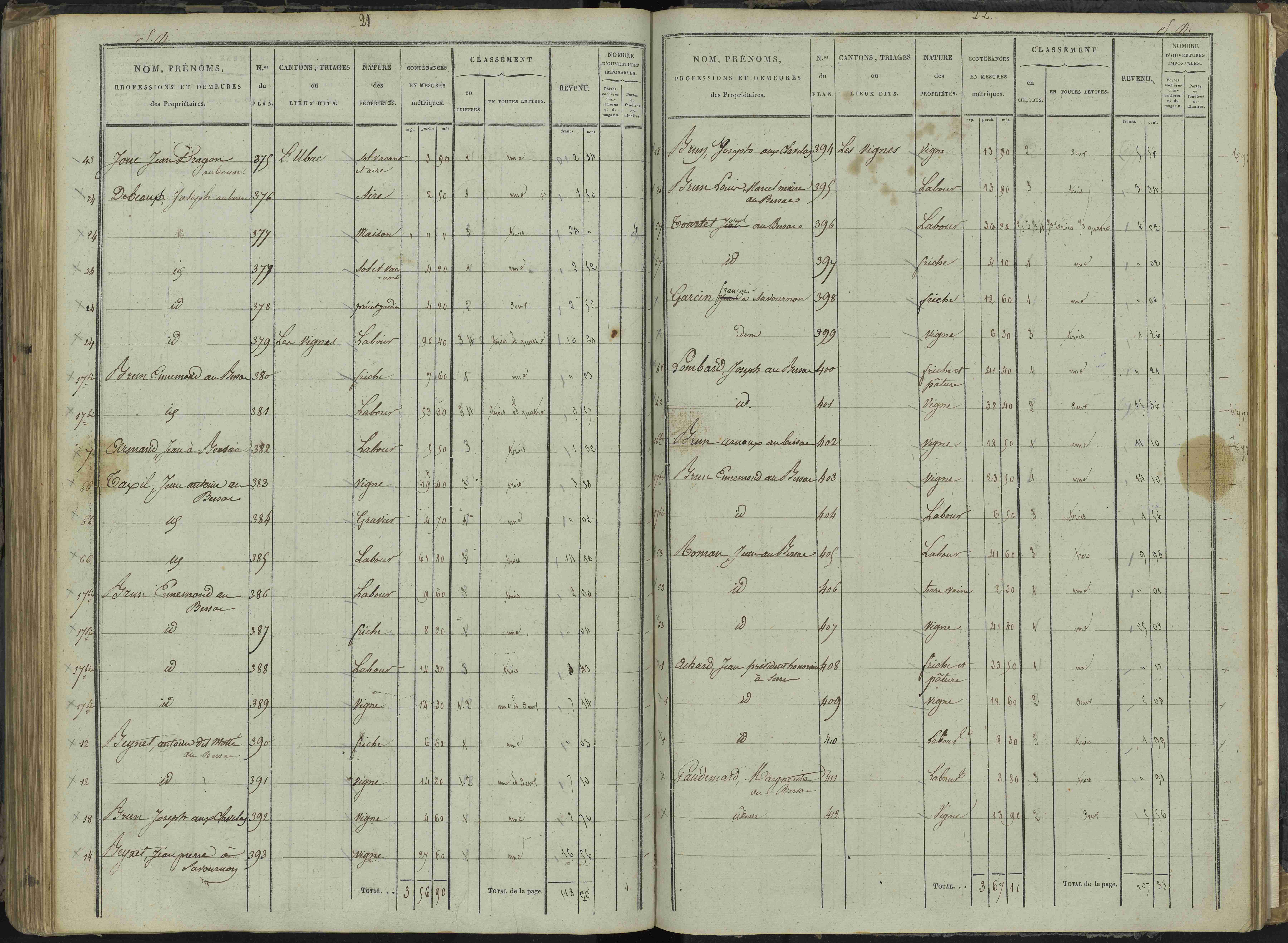 Le Bersac - 3 P 267/3 - 3 P 267/3 - État de section.
