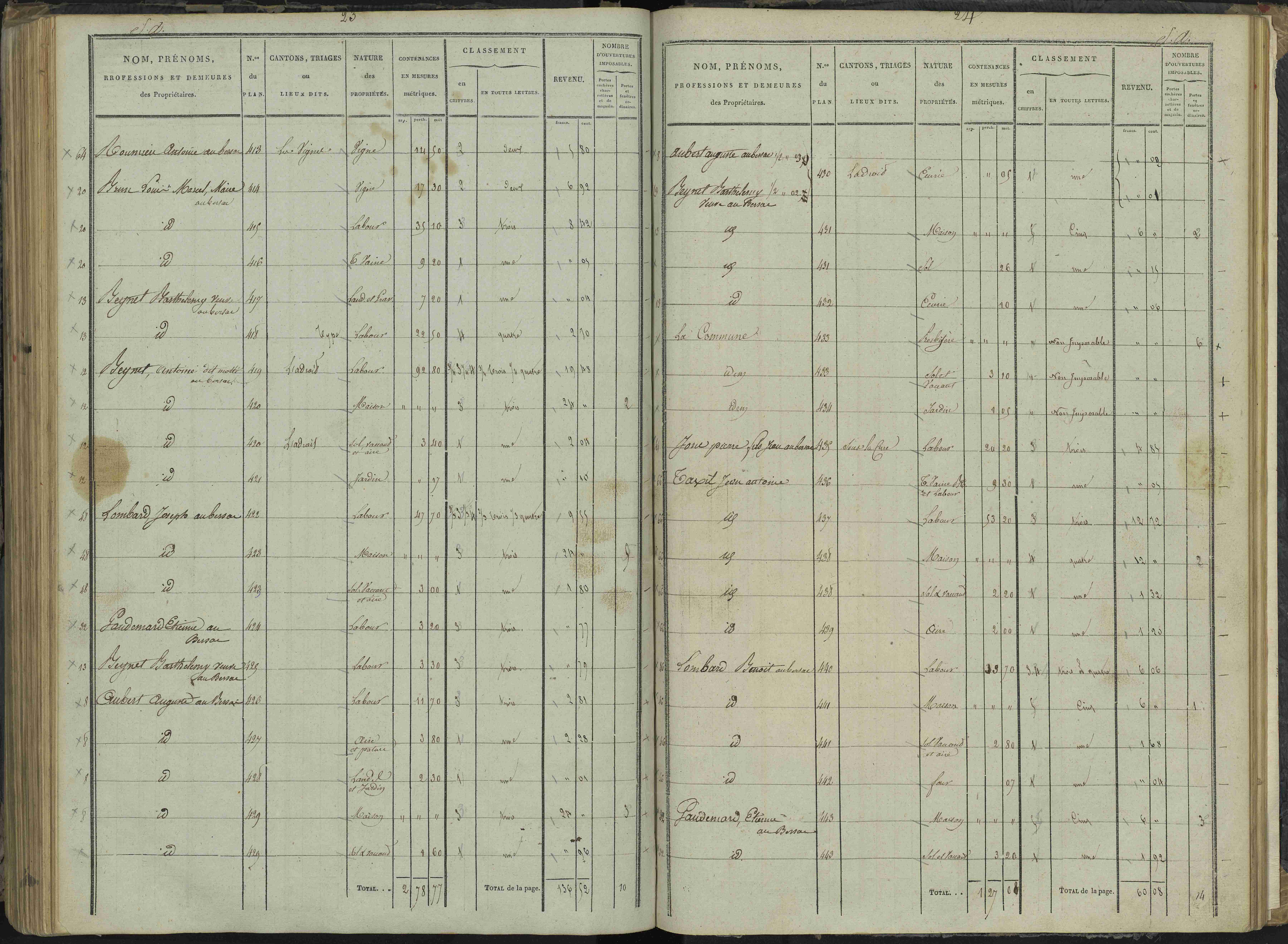 Le Bersac - 3 P 267/3 - 3 P 267/3 - État de section.