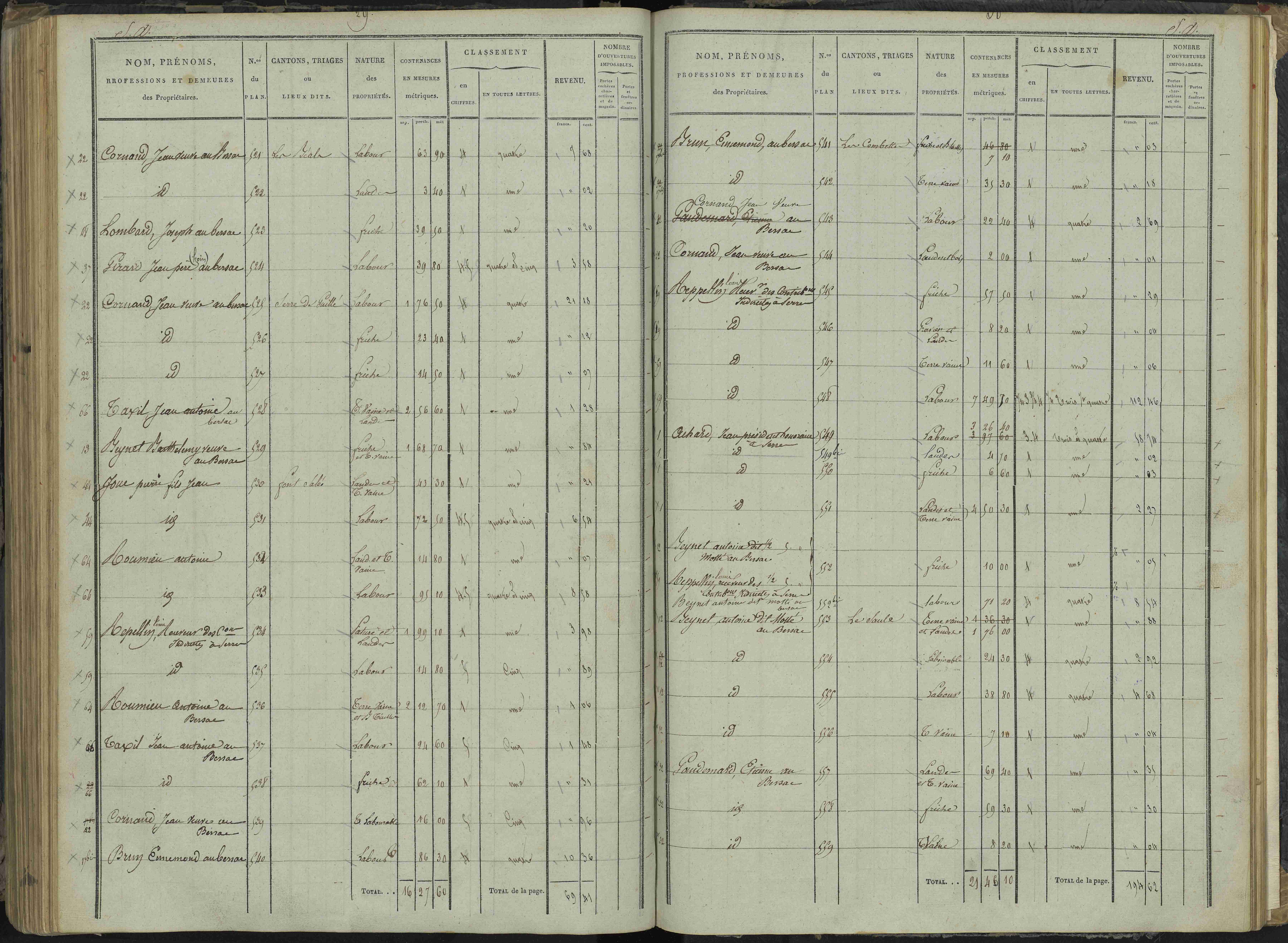 Le Bersac - 3 P 267/3 - 3 P 267/3 - État de section.