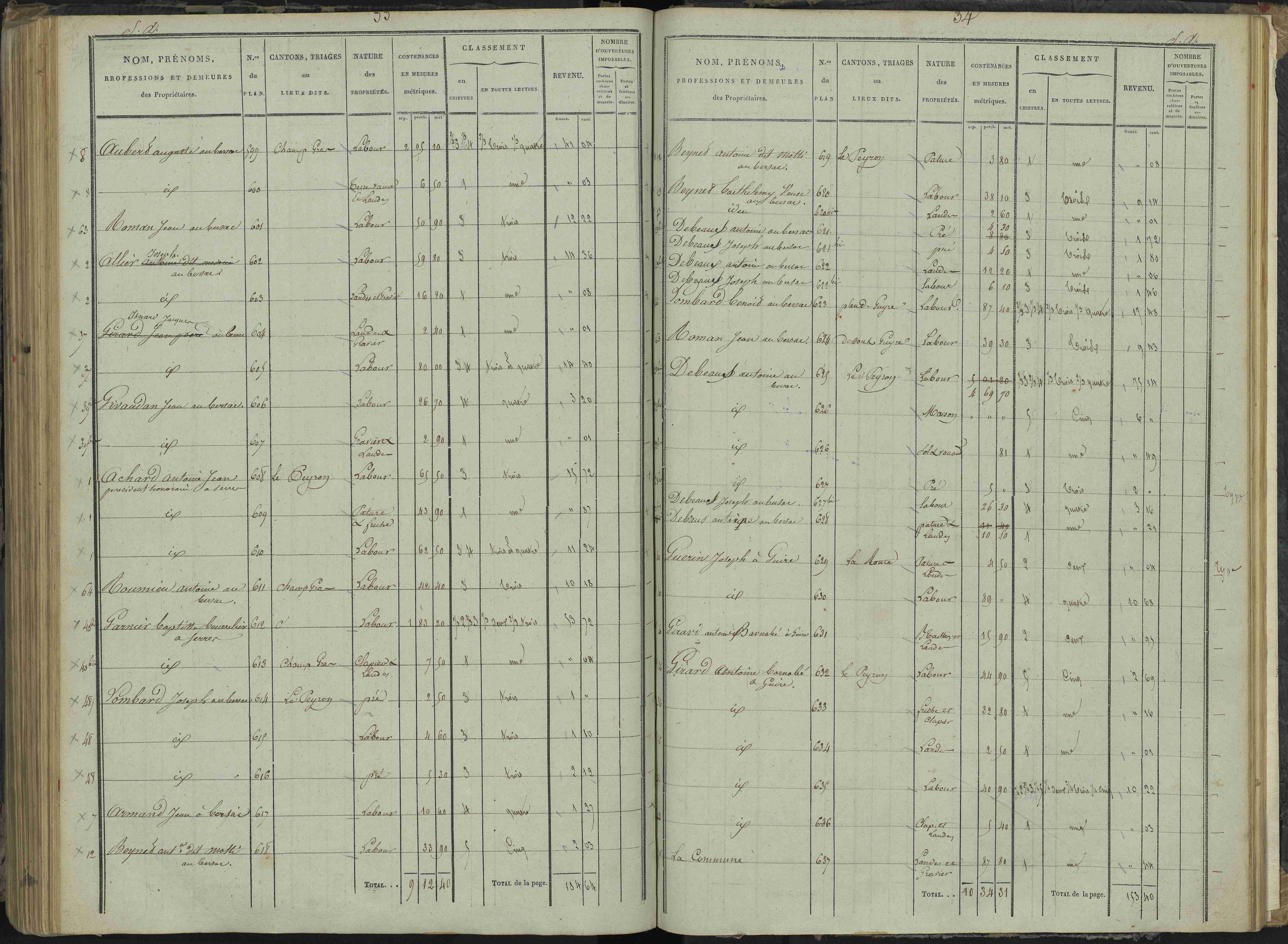 Le Bersac - 3 P 267/3 - 3 P 267/3 - État de section.