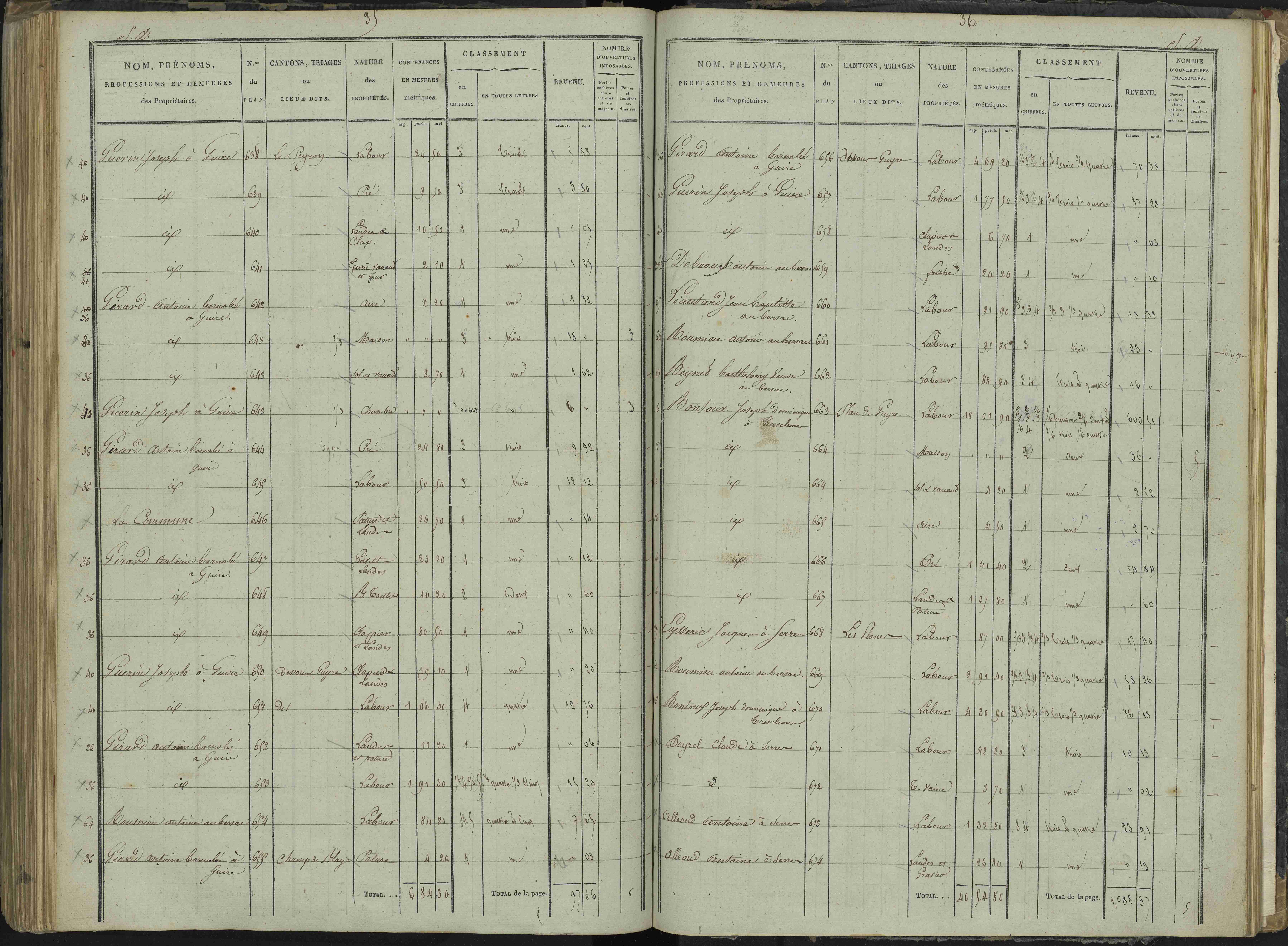 Le Bersac - 3 P 267/3 - 3 P 267/3 - État de section.