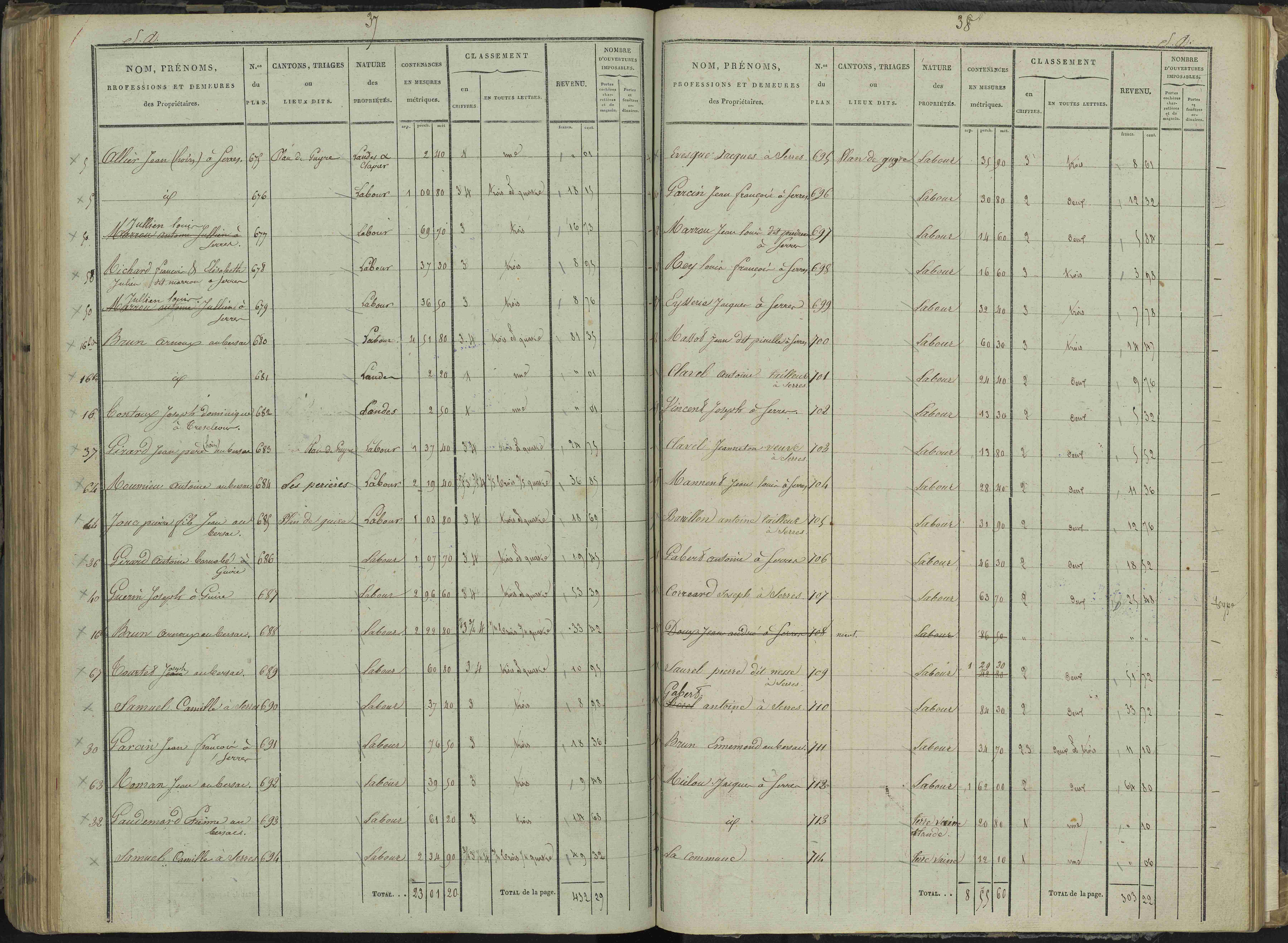 Le Bersac - 3 P 267/3 - 3 P 267/3 - État de section.