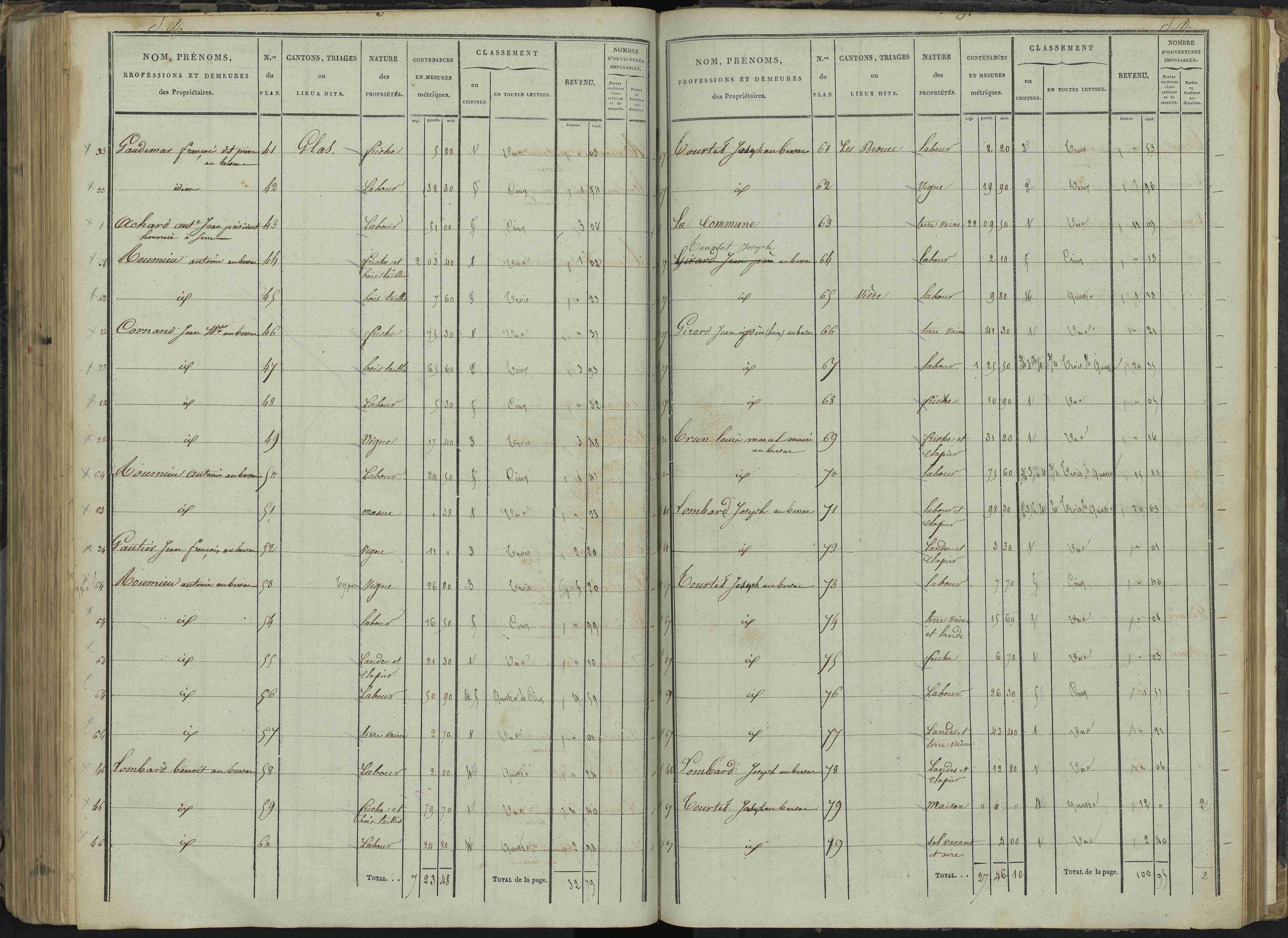 Le Bersac - 3 P 267/3 - 3 P 267/3 - État de section.