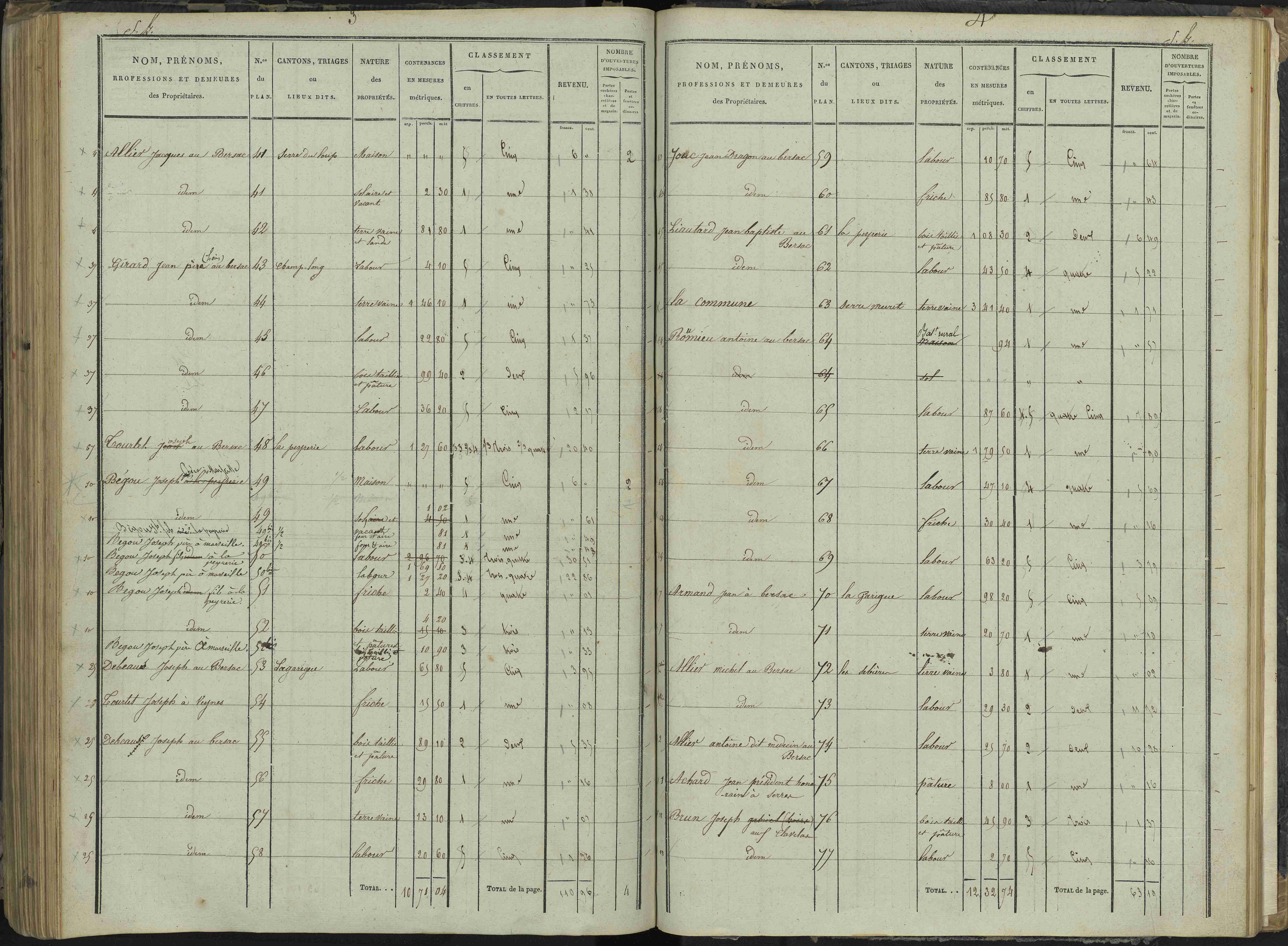 Le Bersac - 3 P 267/3 - 3 P 267/3 - État de section.