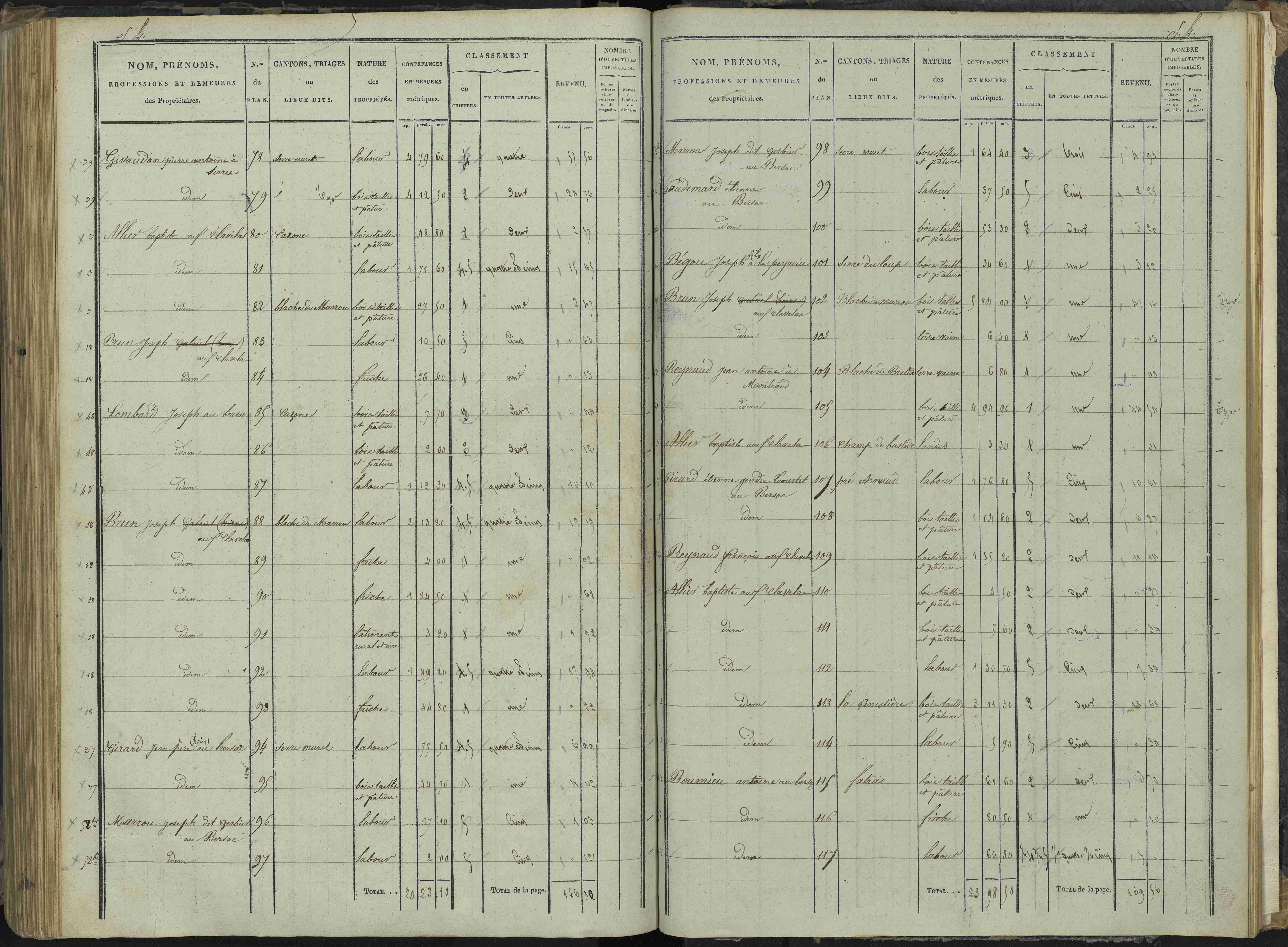 Le Bersac - 3 P 267/3 - 3 P 267/3 - État de section.
